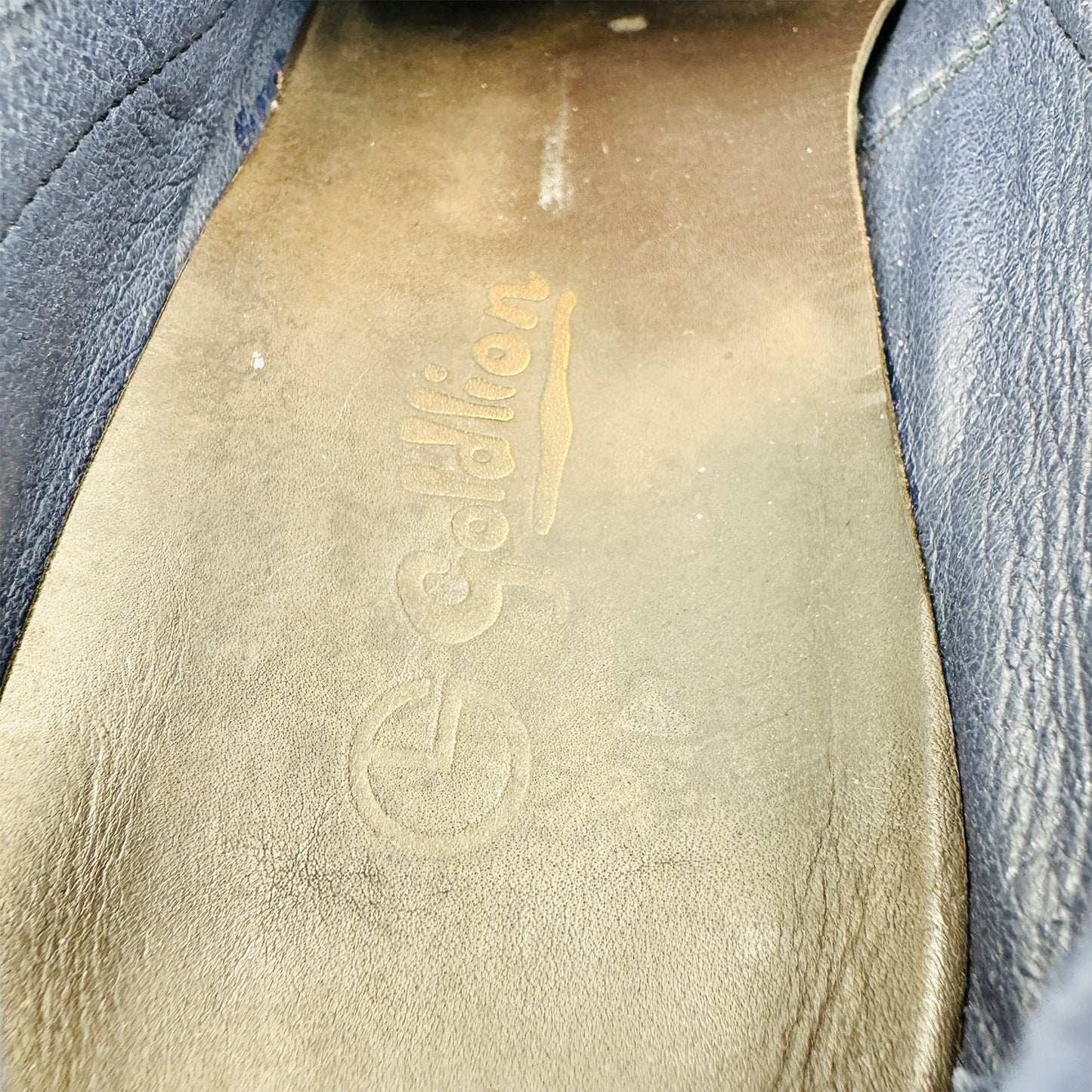 Billionaire Crest Navy Blue Moccasin Shoes (Size 42/42.5)