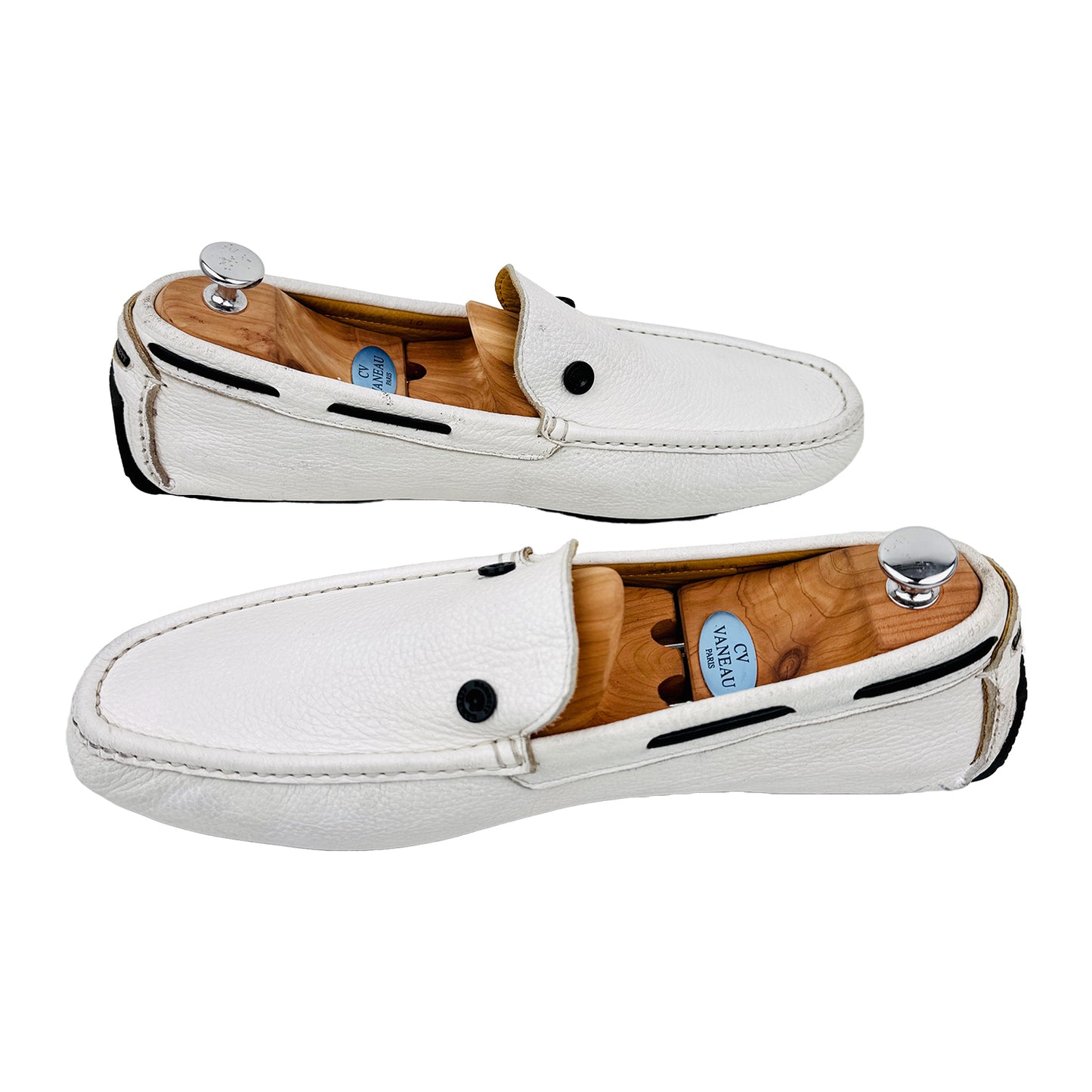 Blu Barrett Men's White Loafer Shoes (Size 44/44.5)