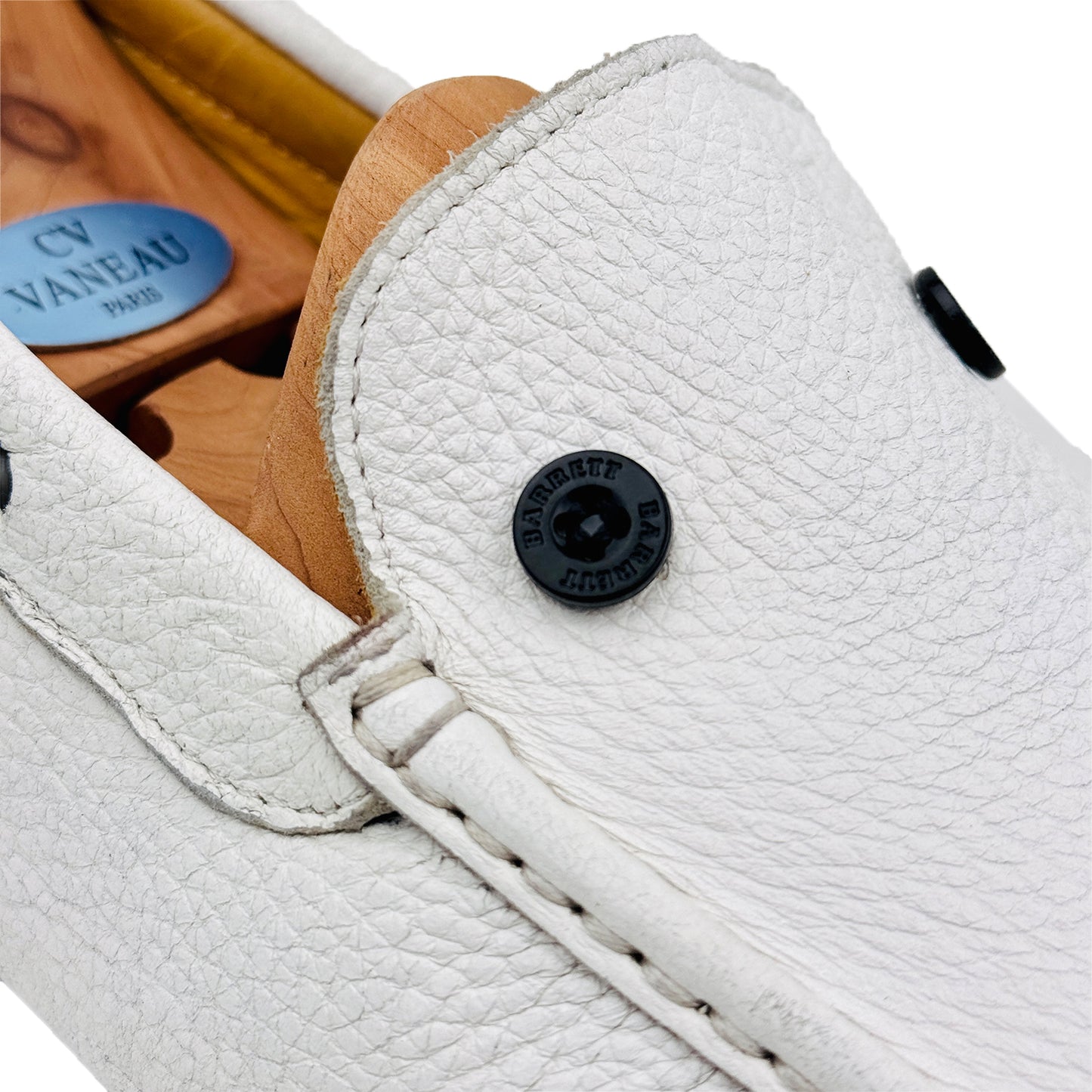 Blu Barrett Men's White Loafer Shoes (Size 44/44.5)
