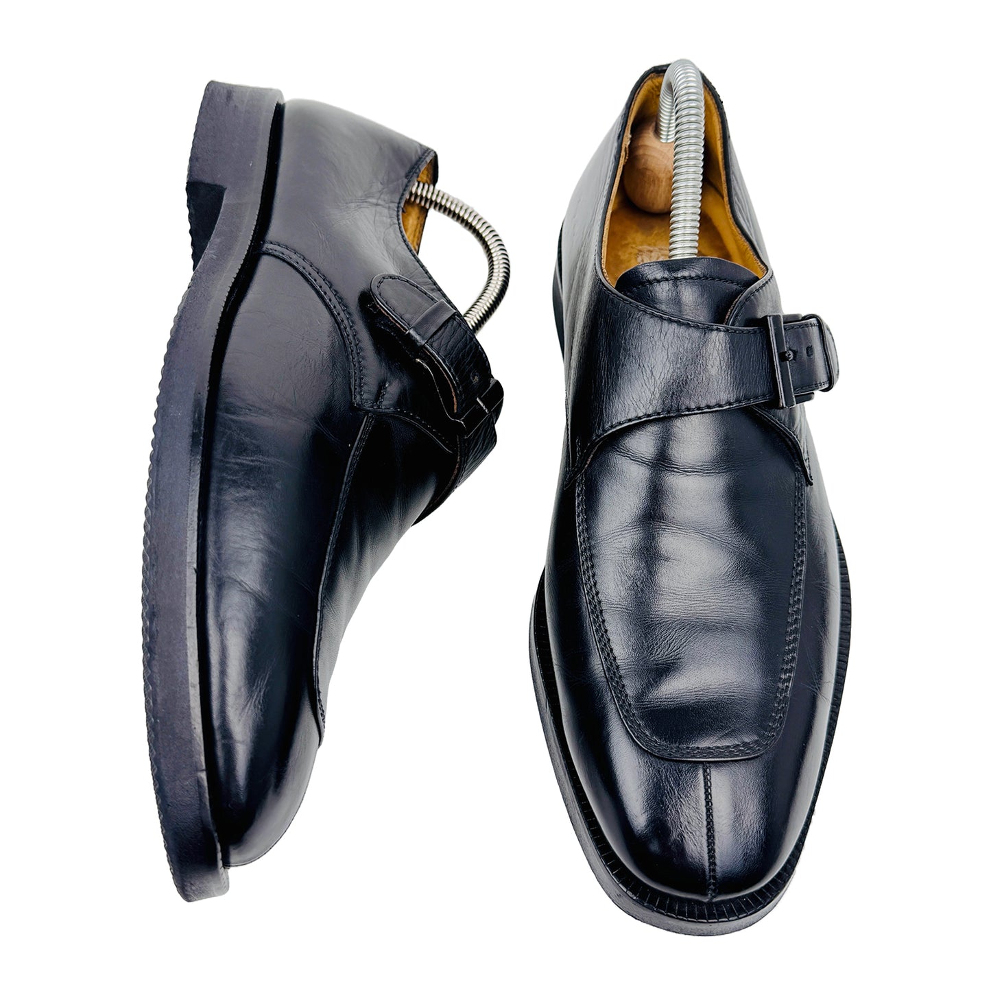 Burberry London Monk Strap Black Shoes (Size 42.5/43)