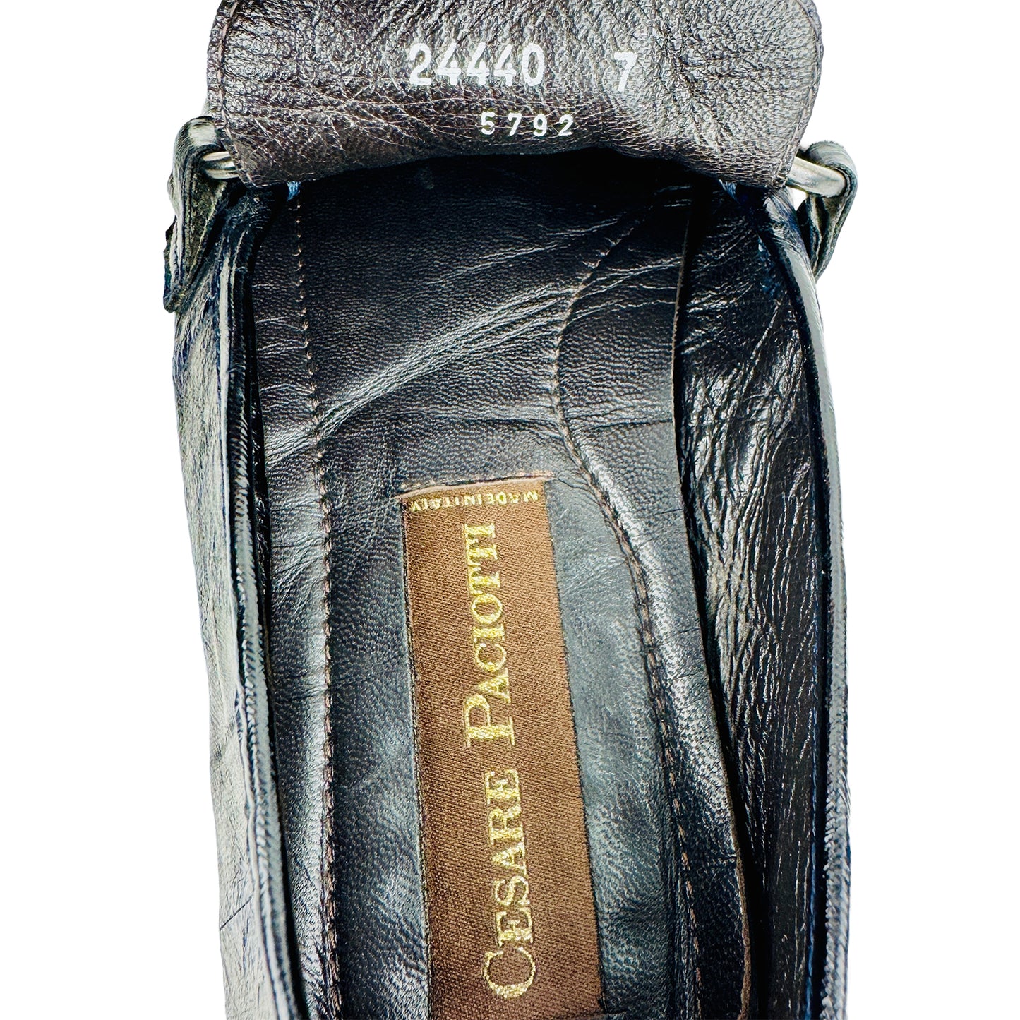 Cesare Paciotti Men's Leather Flat Loafer Shoes (Size 41.5/42)