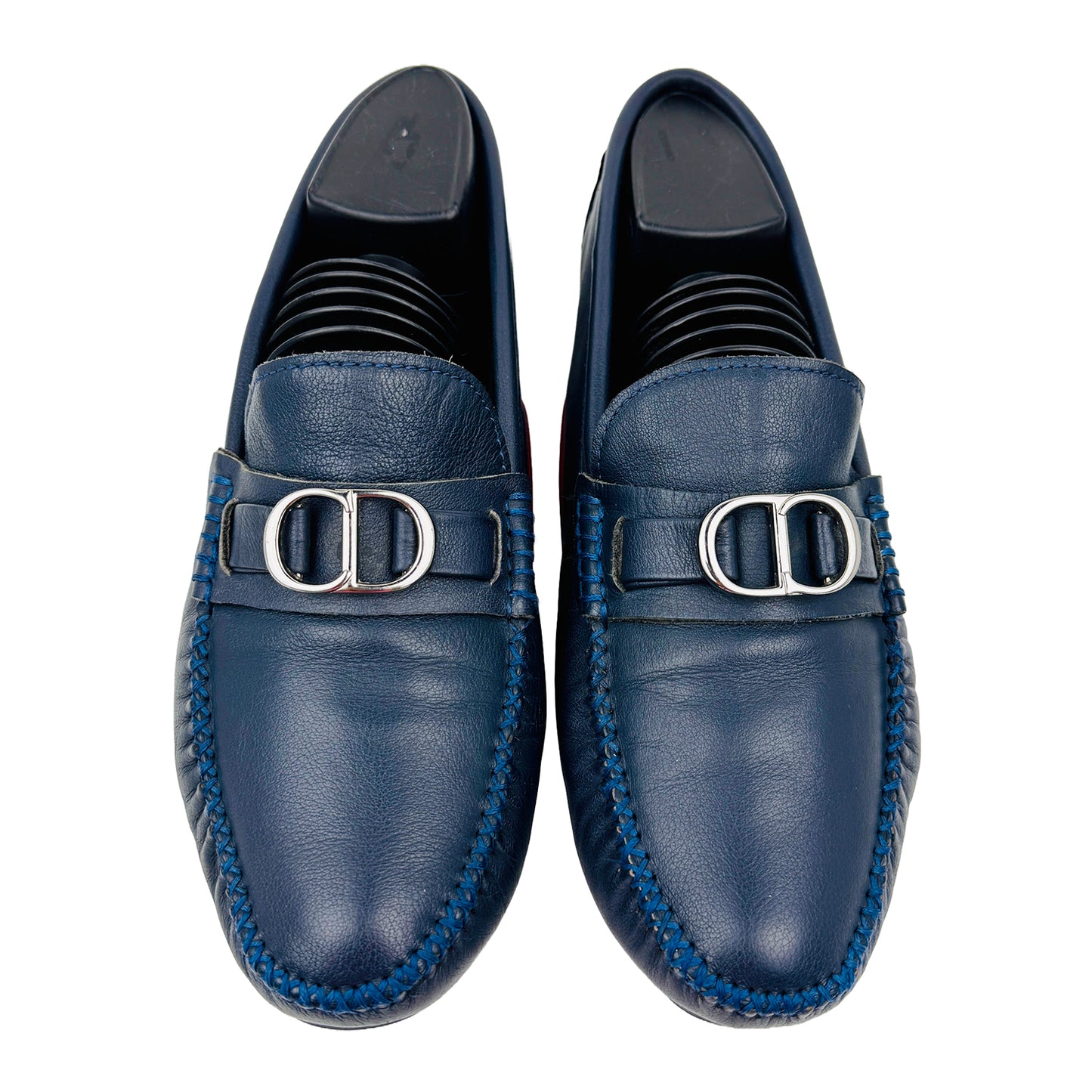 Christian Dior Men's Blue Driver Loafer Shoes (Size 41)