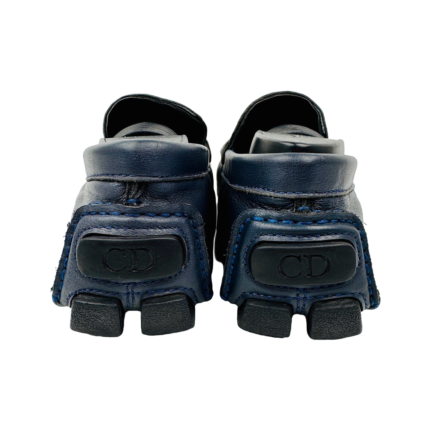 Christian Dior Men's Blue Driver Loafer Shoes (Size 41)
