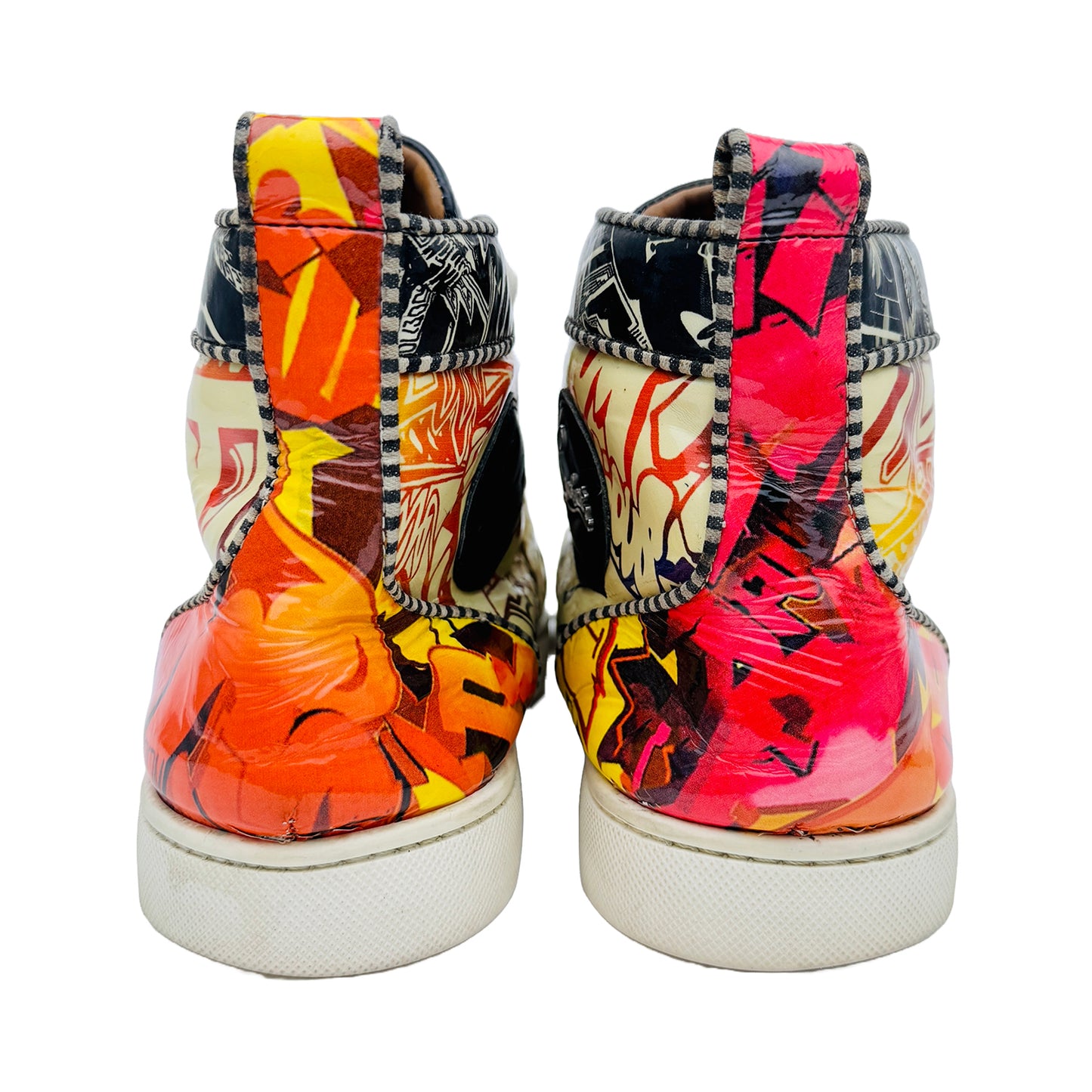 Christian Louboutin Rantus Orlanto Wallgraf Graffti Hi-Top Shoes (Size 42)