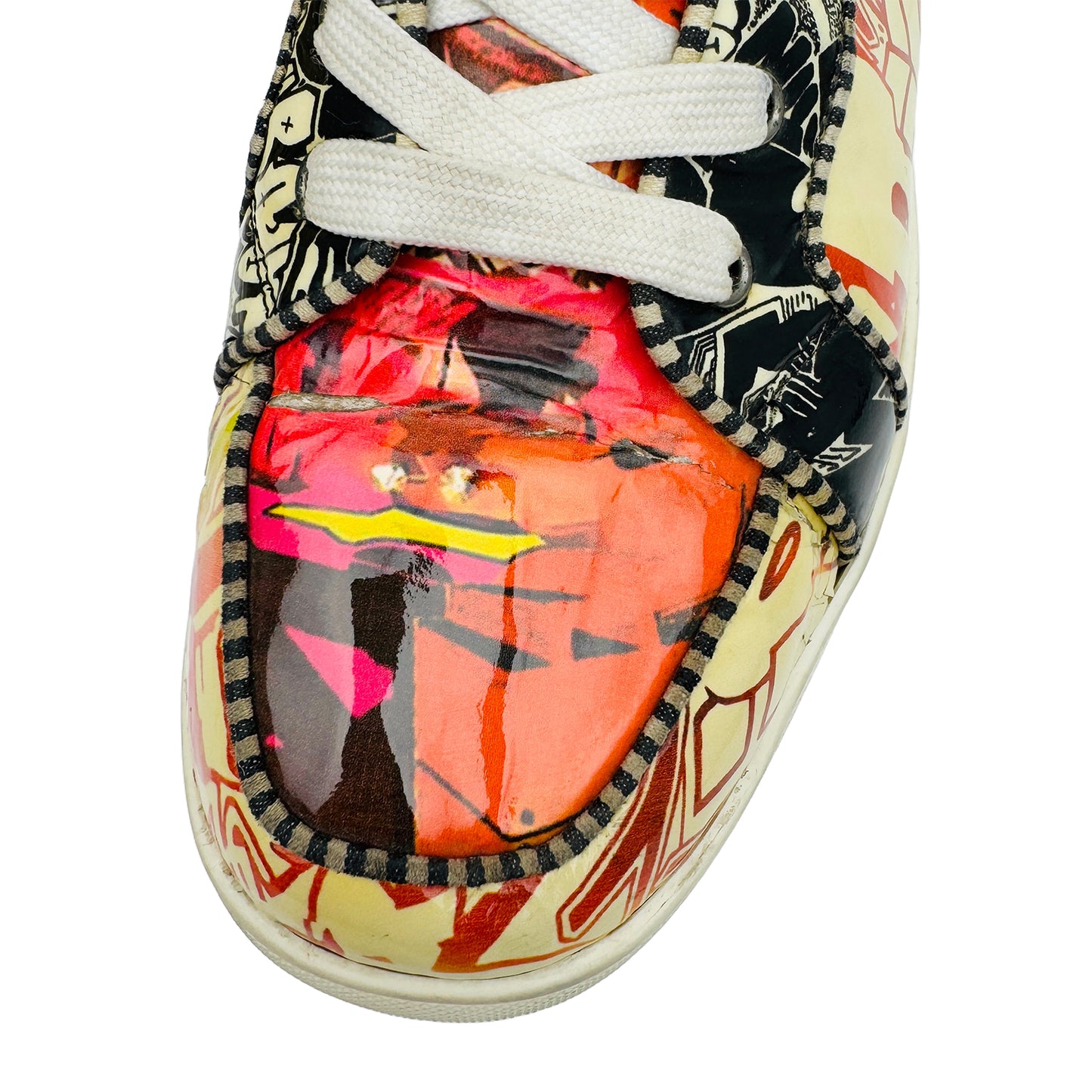 Christian Louboutin Rantus Orlanto Wallgraf Graffti Hi-Top Shoes (Size 42)
