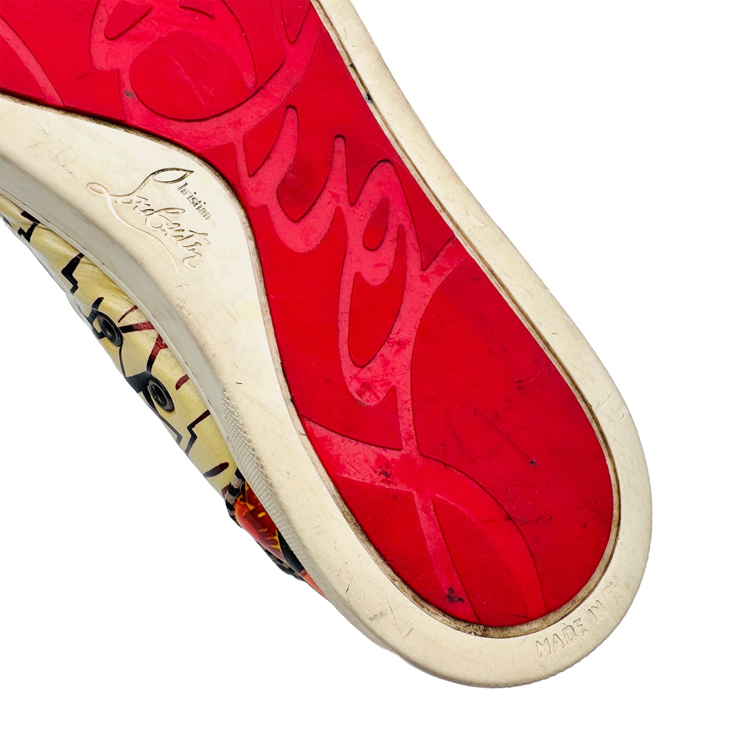 Christian Louboutin Rantus Orlanto Wallgraf Graffti Hi-Top Shoes (Size 42)
