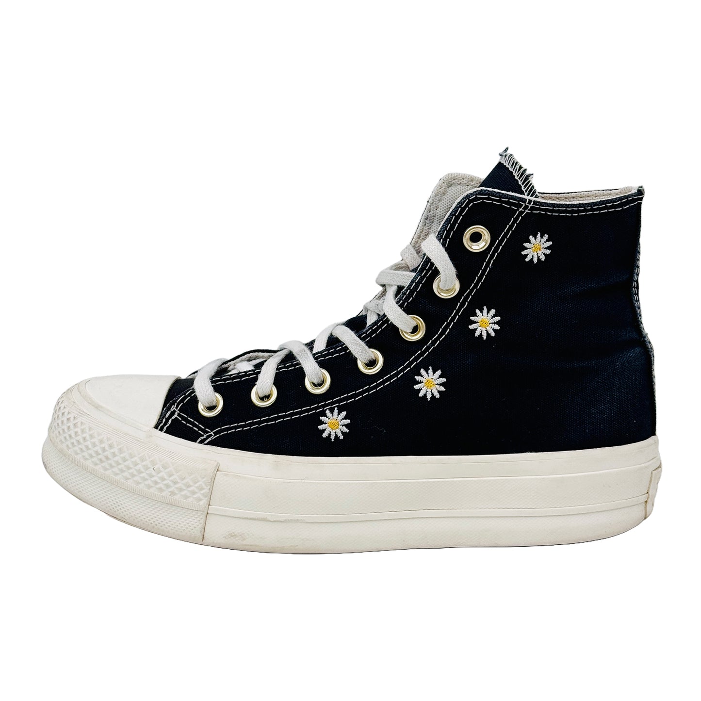 Converse Chuck Taylor All Star Lift Platform Festival Crochet Shoes (Size 37.5) - A06115C