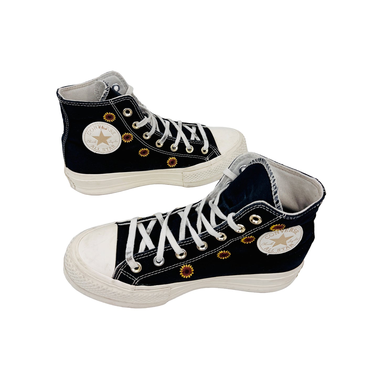 Converse Chuck Taylor All Star Lift Platform Festival Crochet Shoes (Size 37.5) - A06115C