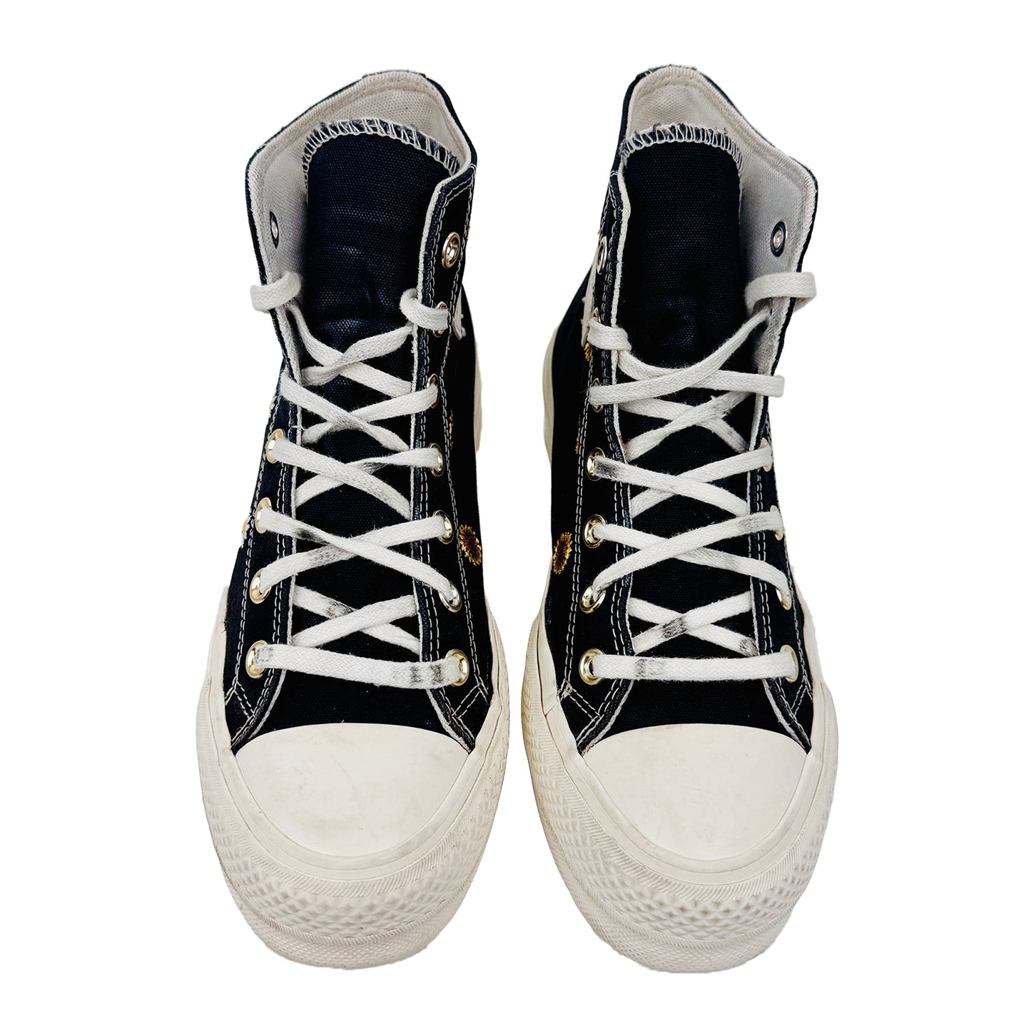 Converse Chuck Taylor All Star Lift Platform Festival Crochet Shoes (Size 37.5) - A06115C