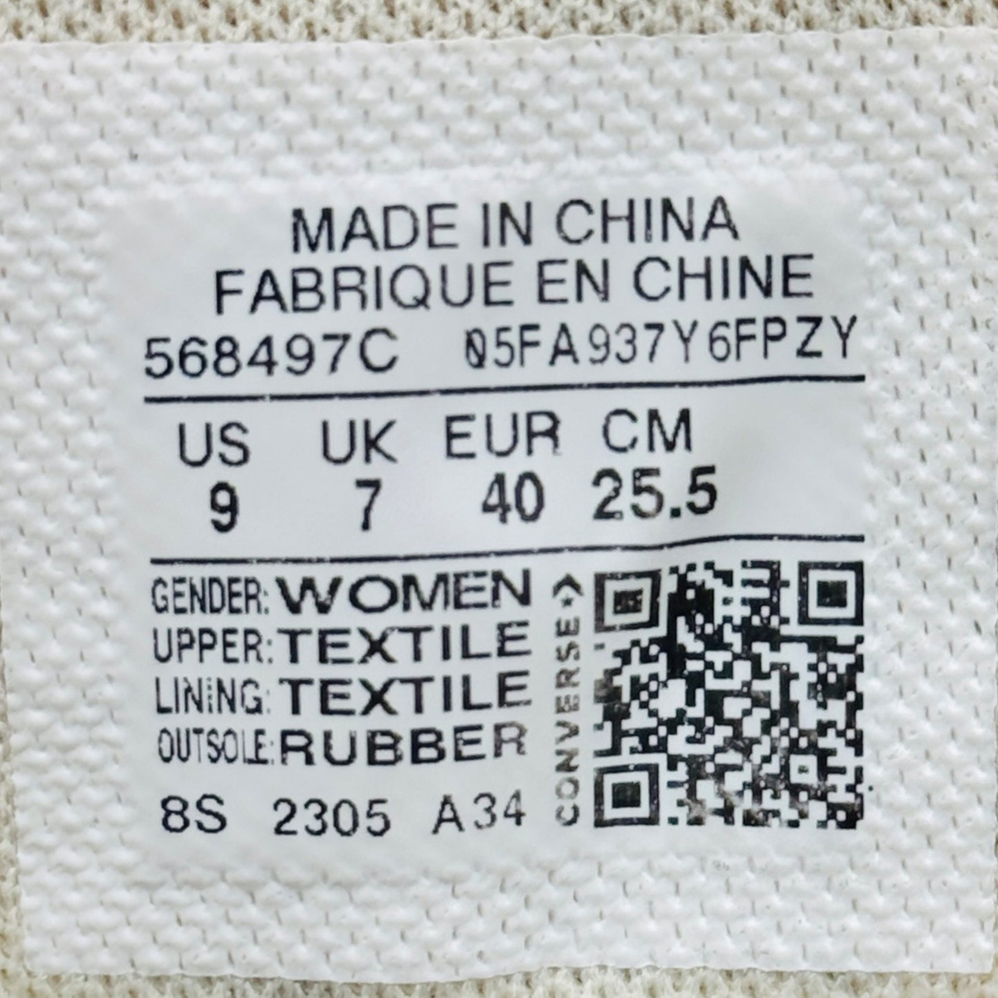 Converse Chuck Taylor All Star Move Hi Shoes (Size 40) - 568497C