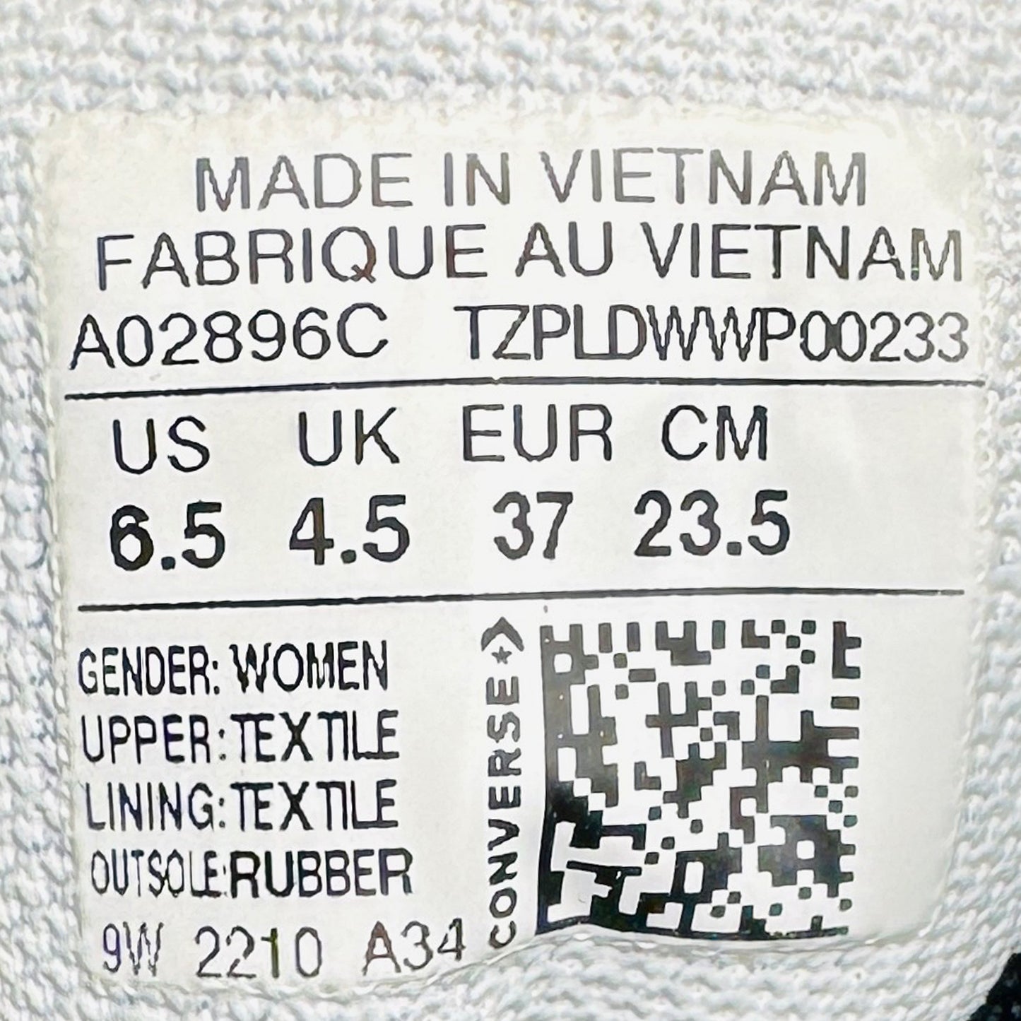 Converse Chuck Taylor All Star Move High Shoes (Size 37) - A02896C