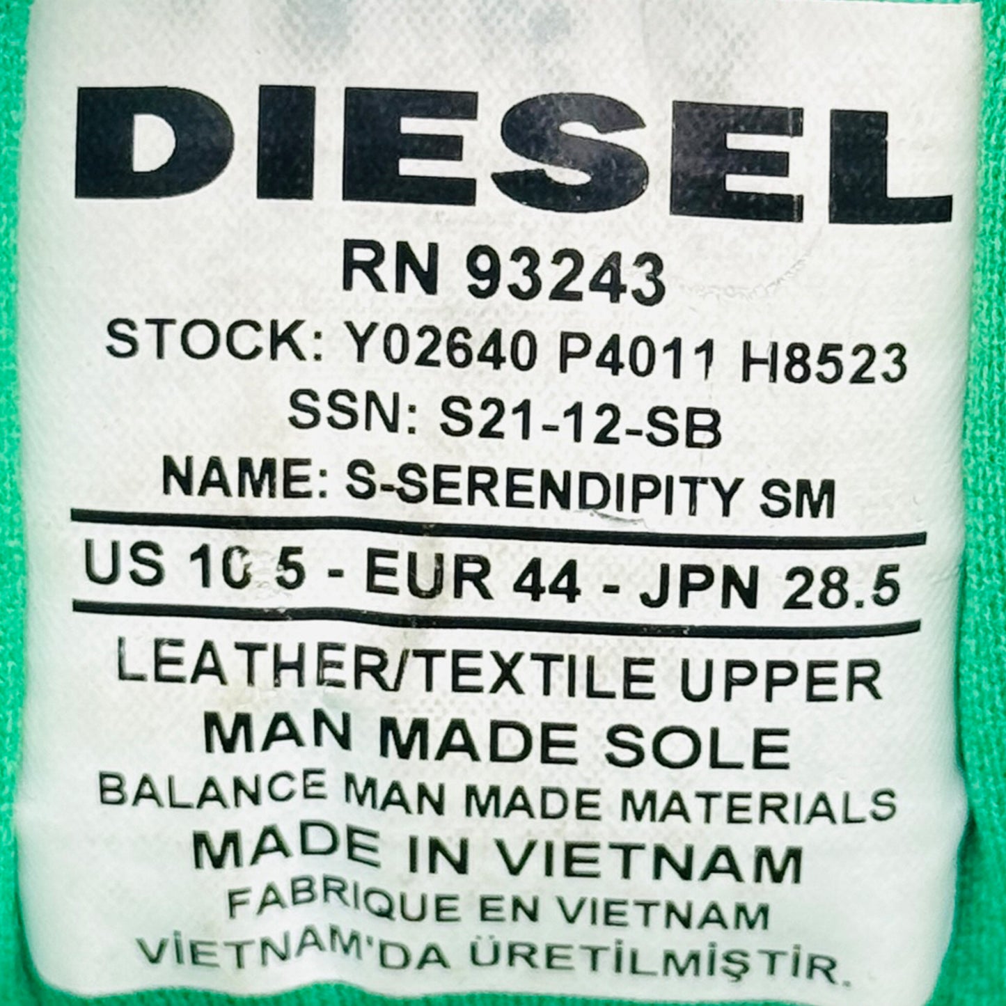 Diesel S-Serendipity Sm Shoes (Size 44) - Y02640 P4011 H8523