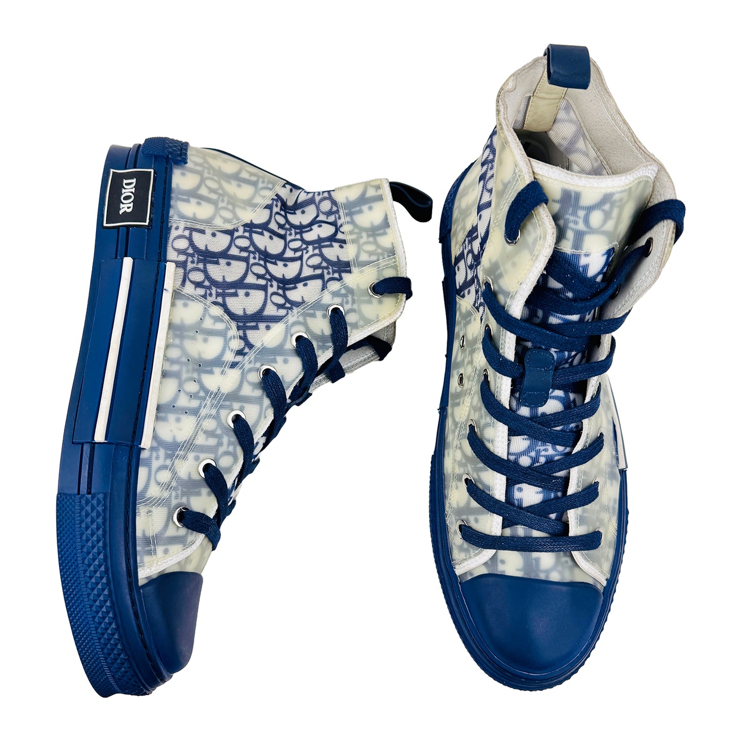 Dior B23 High Top Oblique Shoes (Size 44/44.5) - 3SH118YTG H165