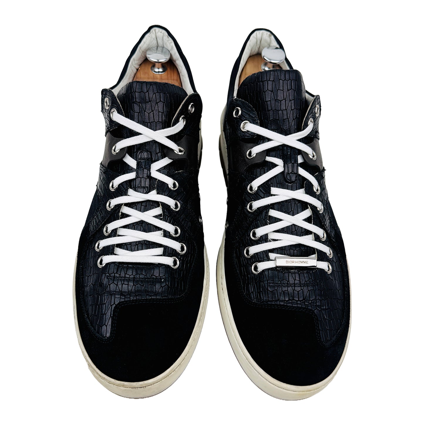 Dior Men's Homme Black Leather Sneakers (Size 45)