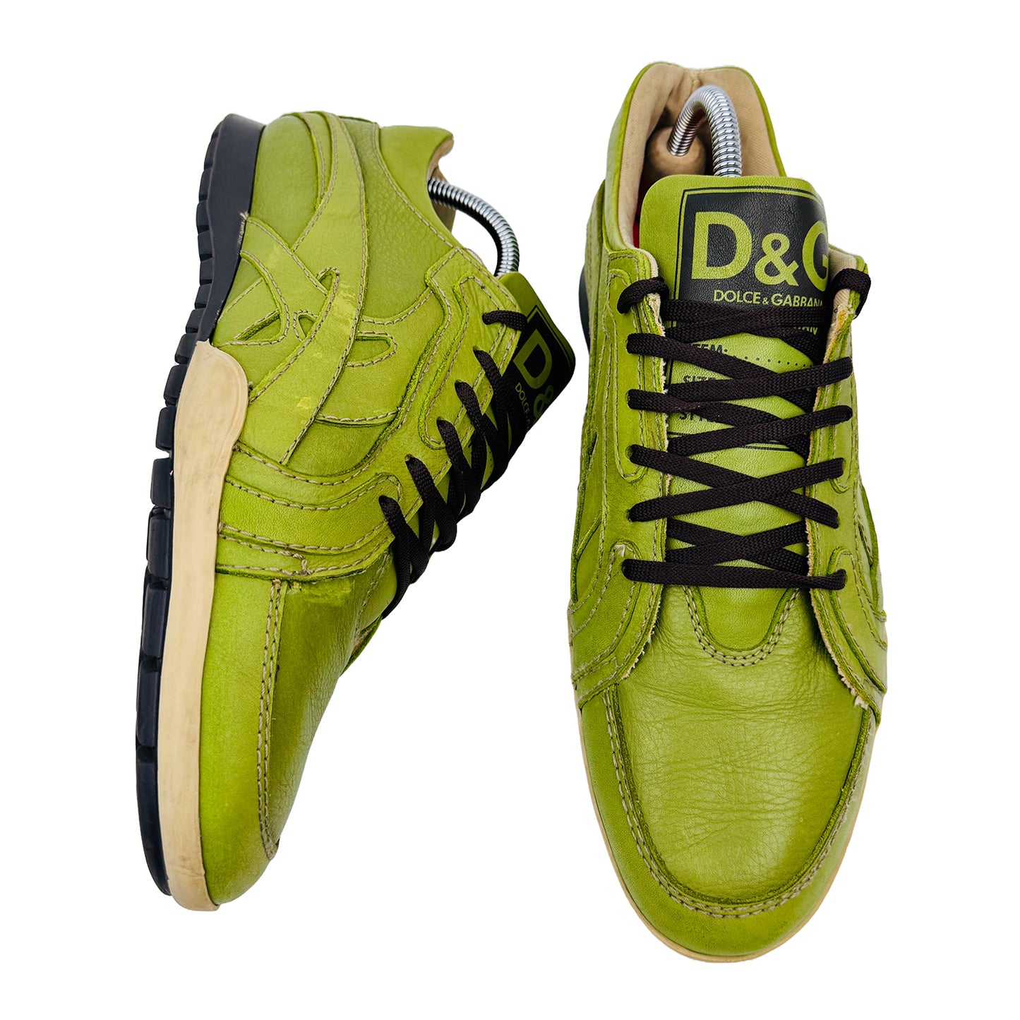 Dolce & Gabbana Green Low Trainer Shoes (Size 43.5/44)