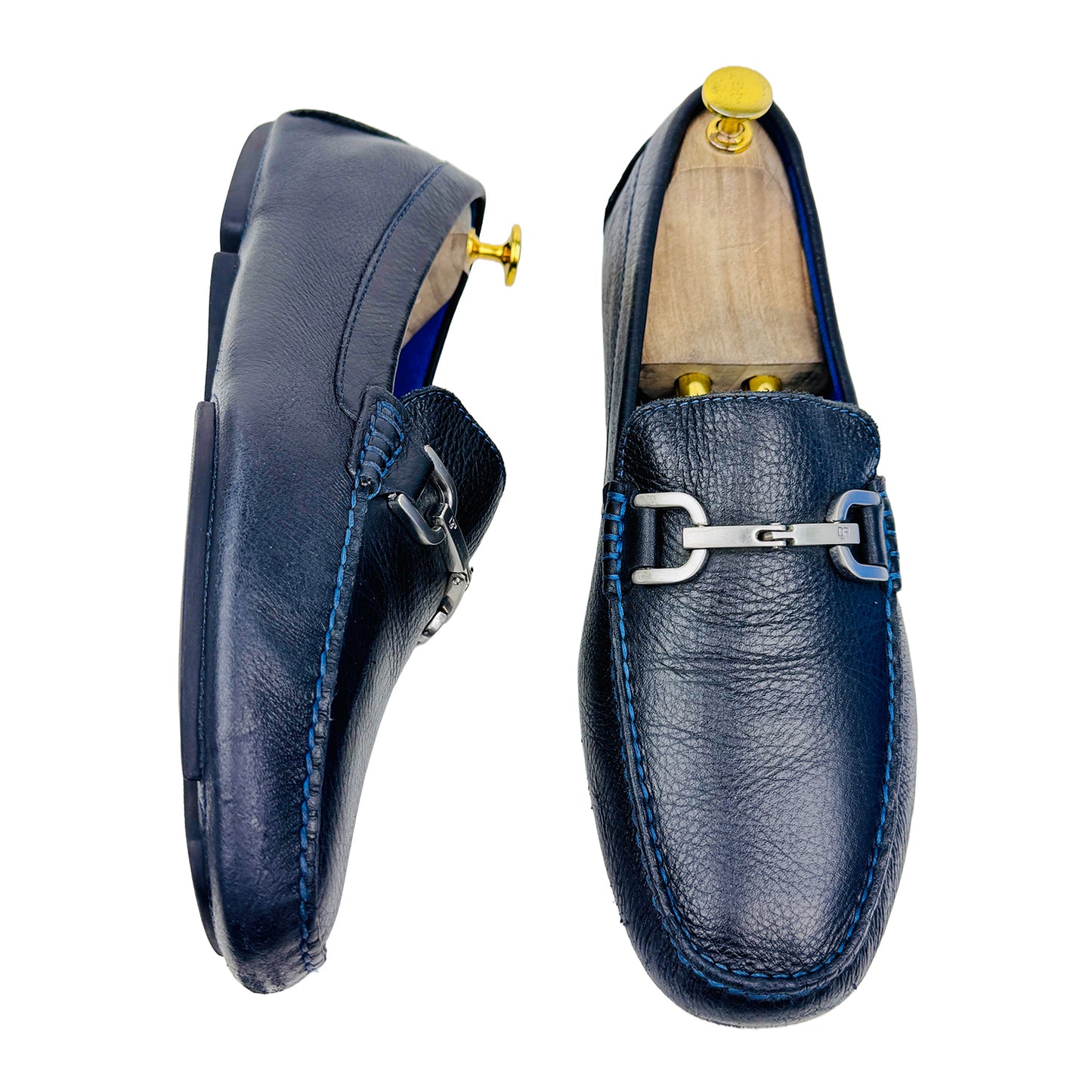 Donald J Pliner Men's Driving Blue Loafers (Size 42.5)