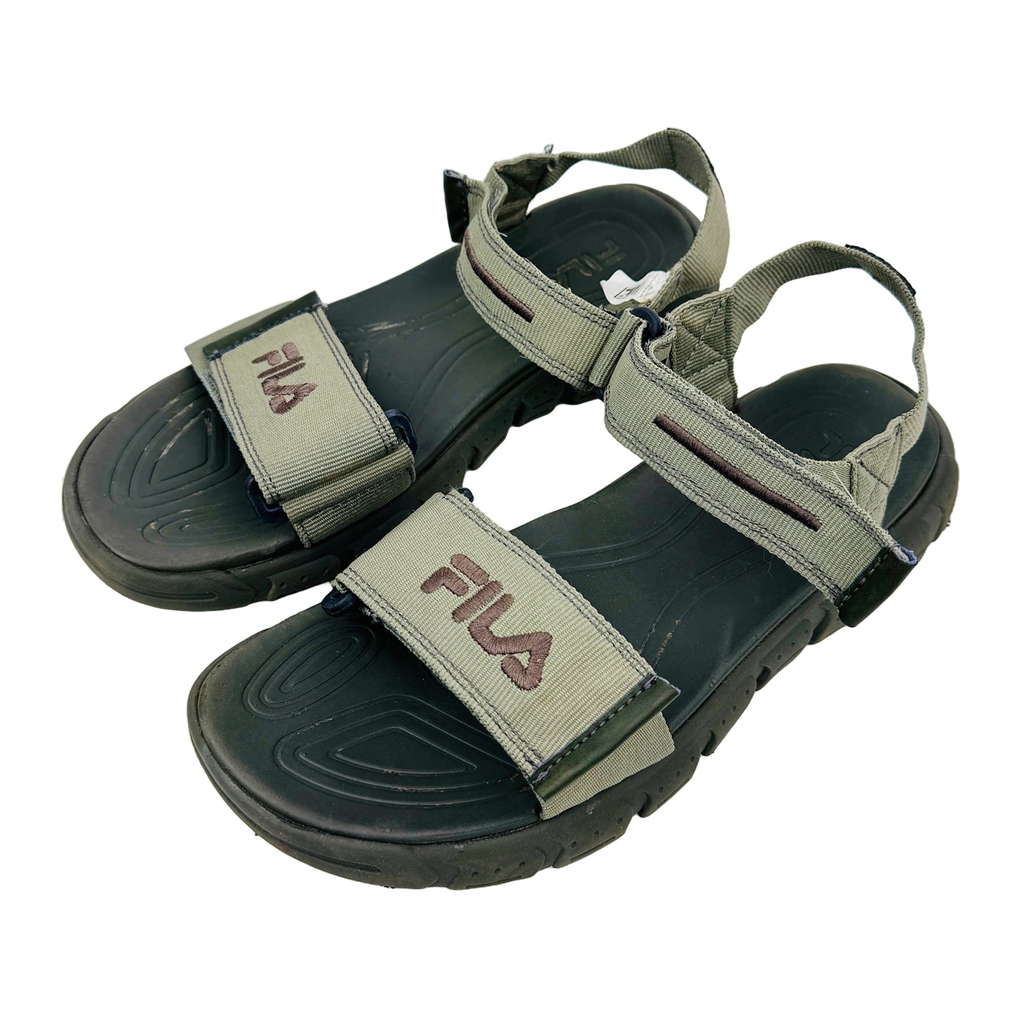 Fila Men's Delonzo Green Sandals (Size 43)