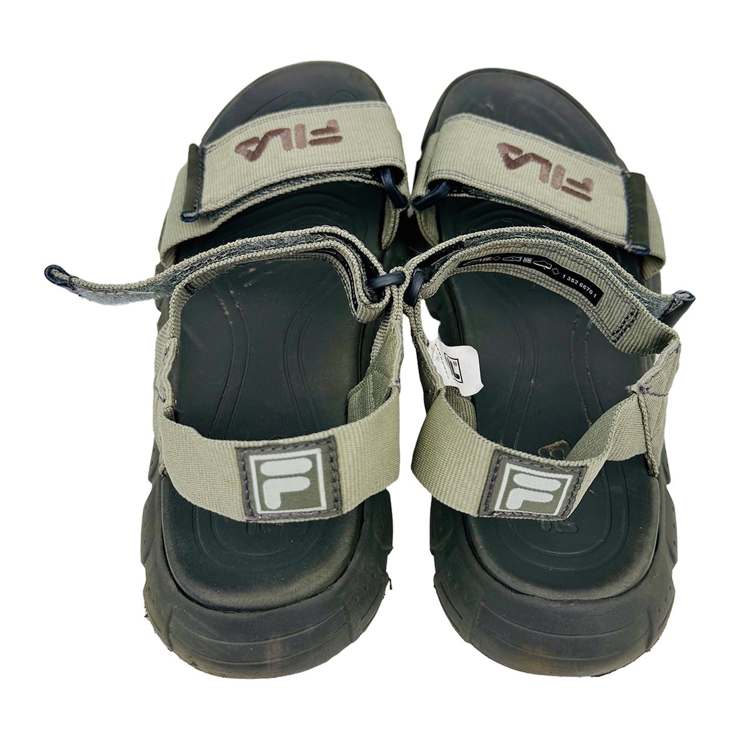 Fila Men's Delonzo Green Sandals (Size 43)