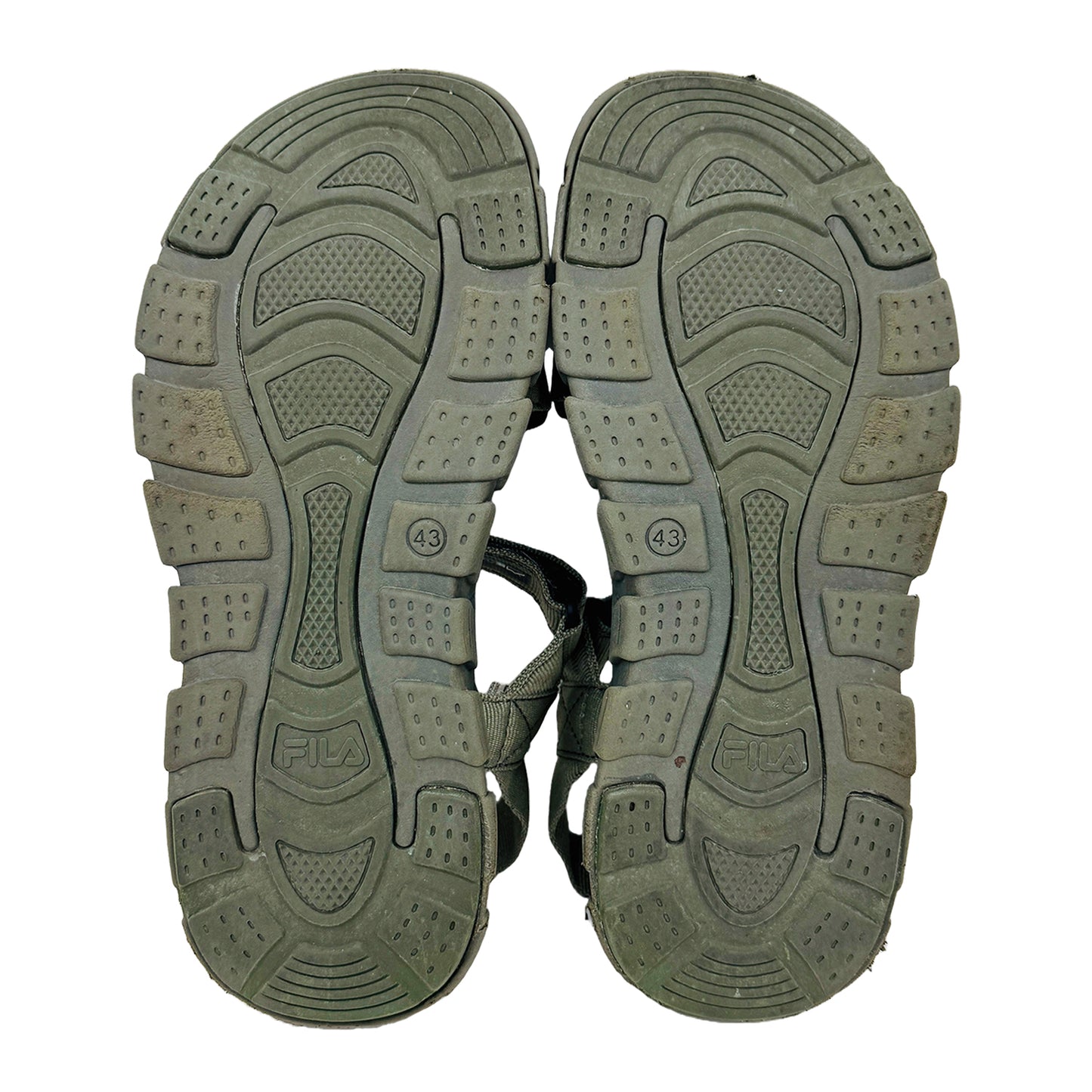 Fila Men's Delonzo Green Sandals (Size 43)