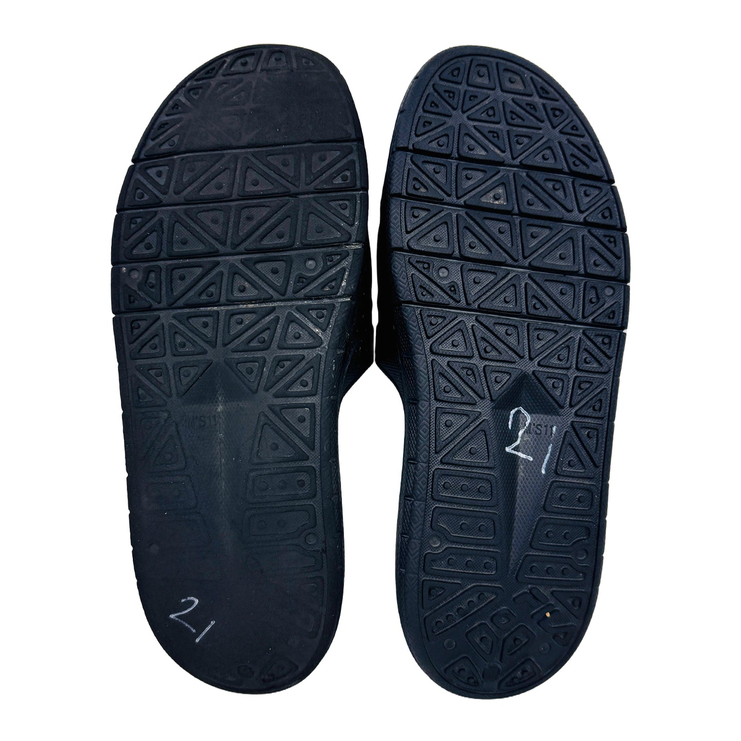 Fila Men's Sleek Black Slides (Size 45/46)