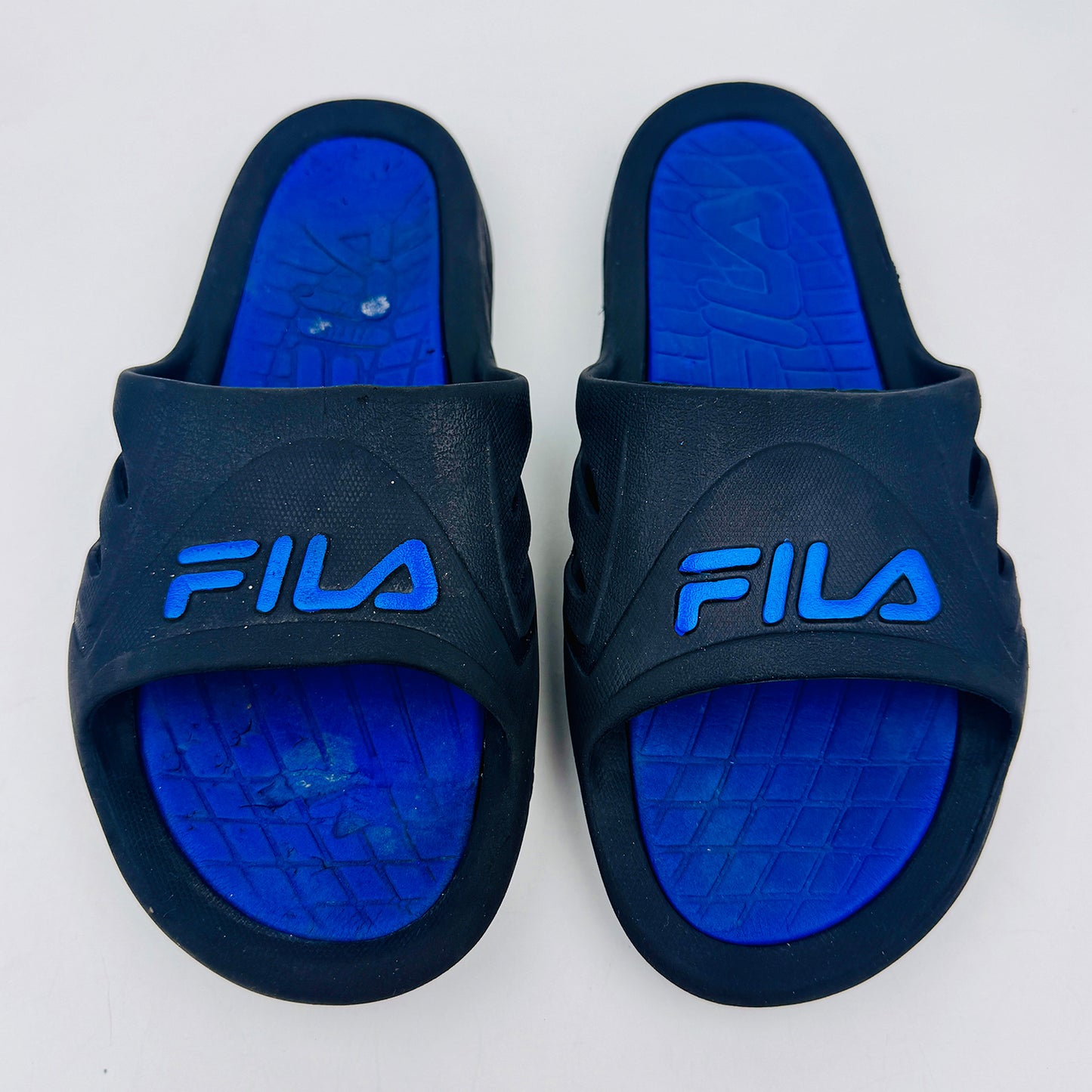 Fila Women's Blue Slides (Size 36/37)