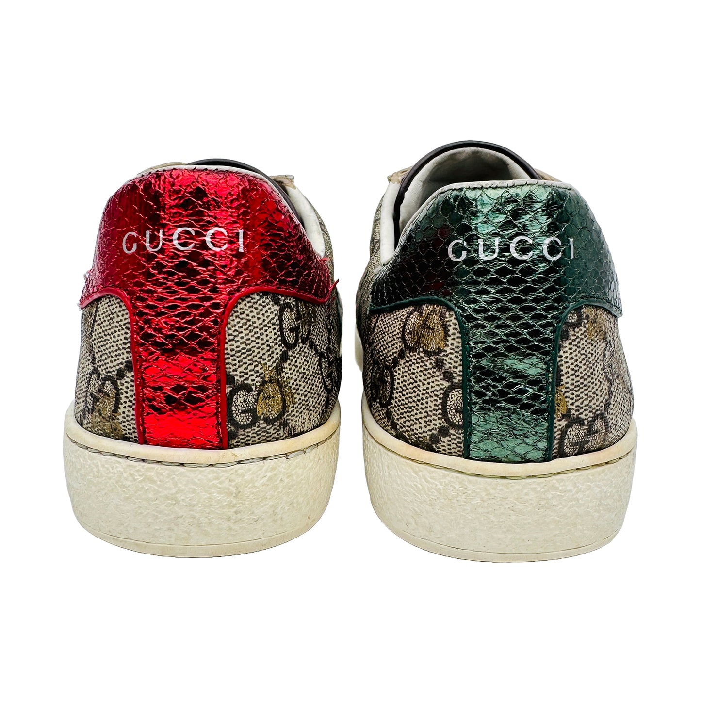 Gucci Ace With Web Sneaker Shoes (Size 38/38.5) - 429446 5 90G