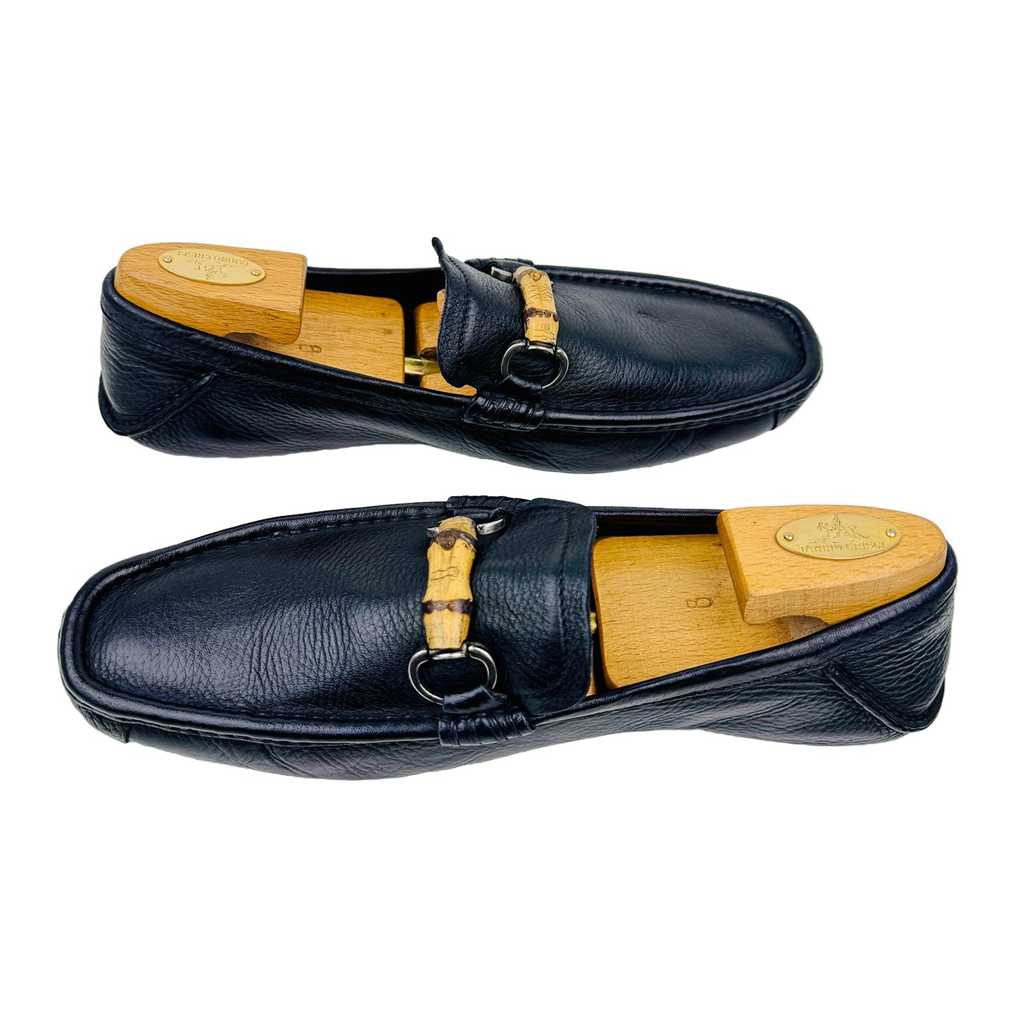 Gucci Bamboo Horsebit Black Loafers (Size 43/43.5)
