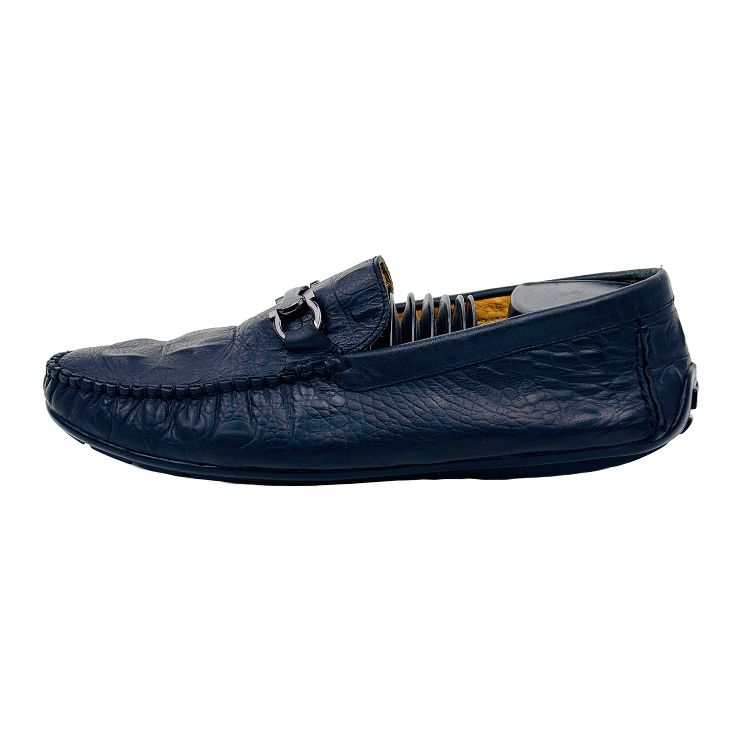 Gucci Black Crocodile Leather Loafer Shoes (Size 41/41.5)