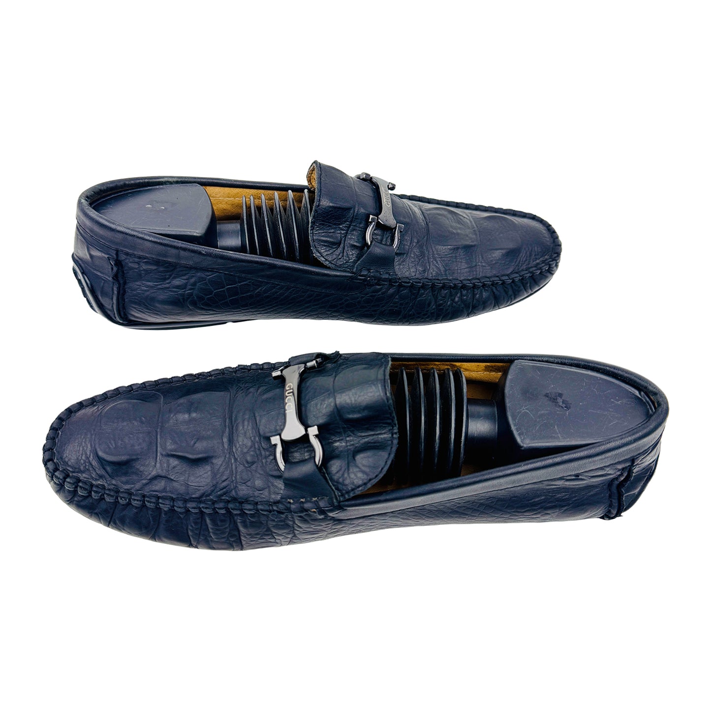Gucci Black Crocodile Leather Loafer Shoes (Size 41/41.5)