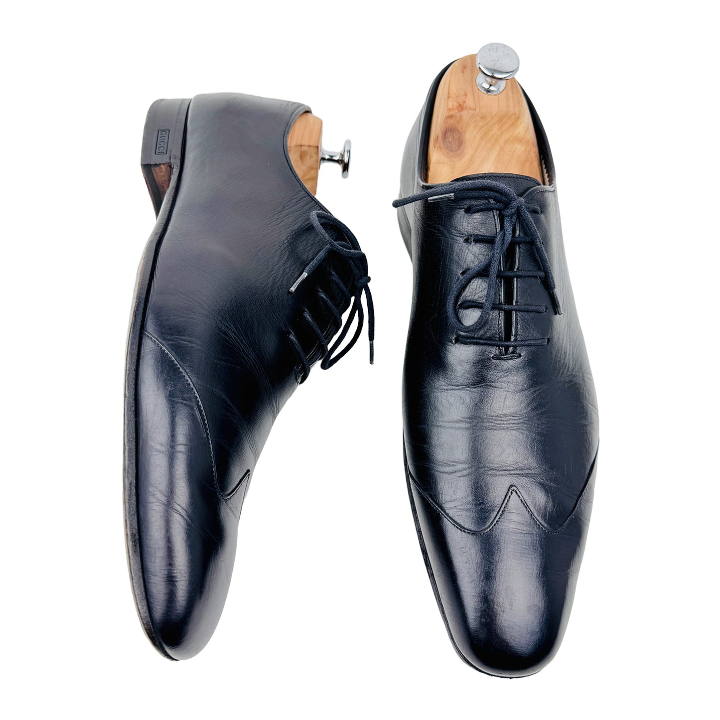Gucci CrossGrain Leather Oxford Shoes (Size 43/43.5) - 170328