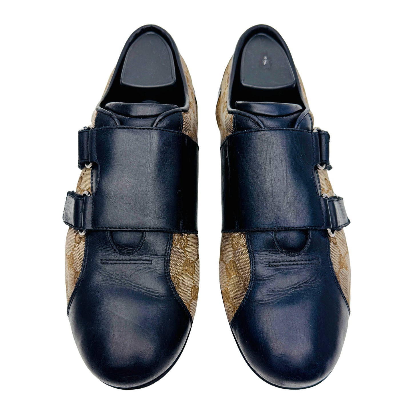 Gucci GG Canvas And Leather Velcro Sneaker Shoes (Size 42/42.5)