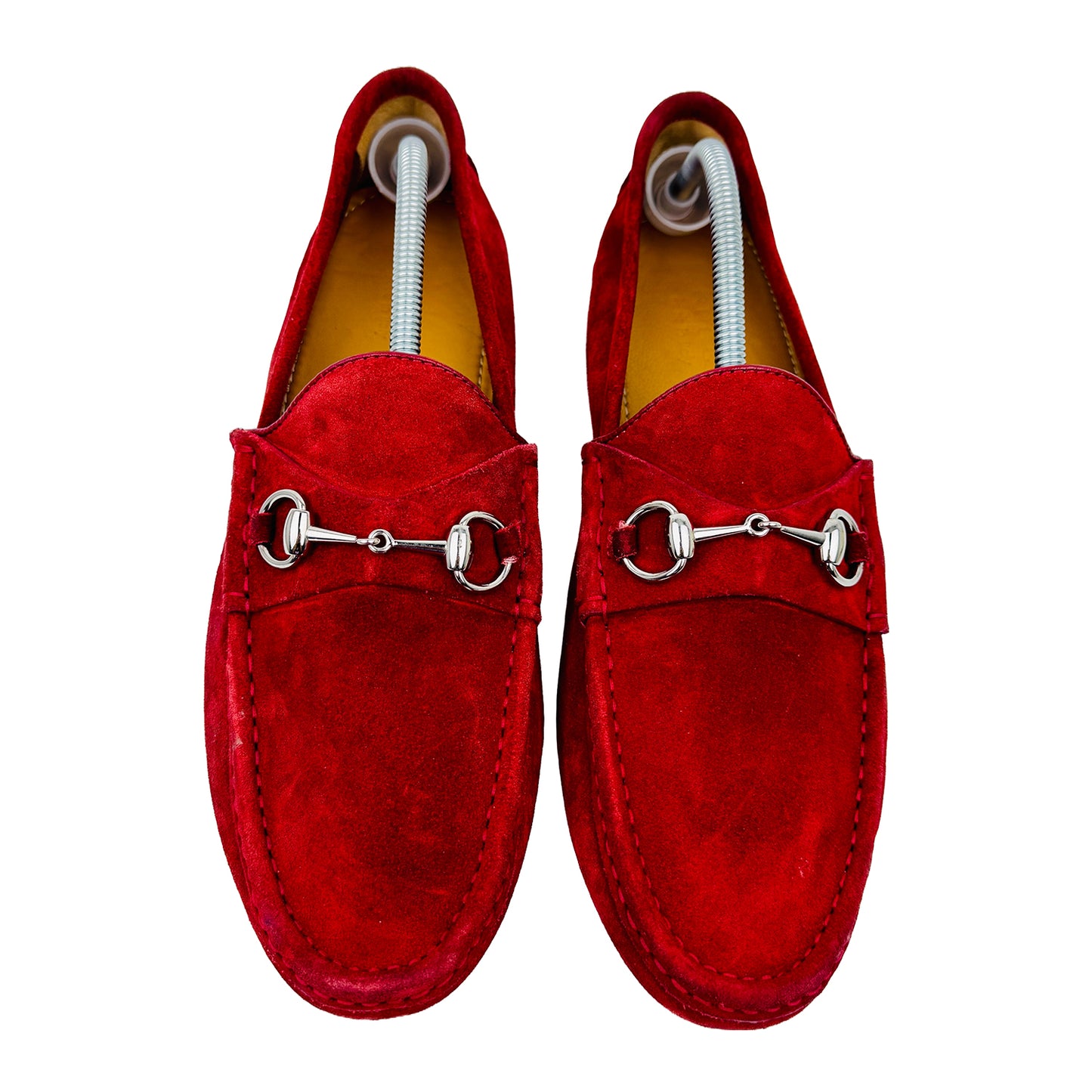 Gucci Horsebit Driving Red Loafer Shoes (Size 44.5/45) - 236936