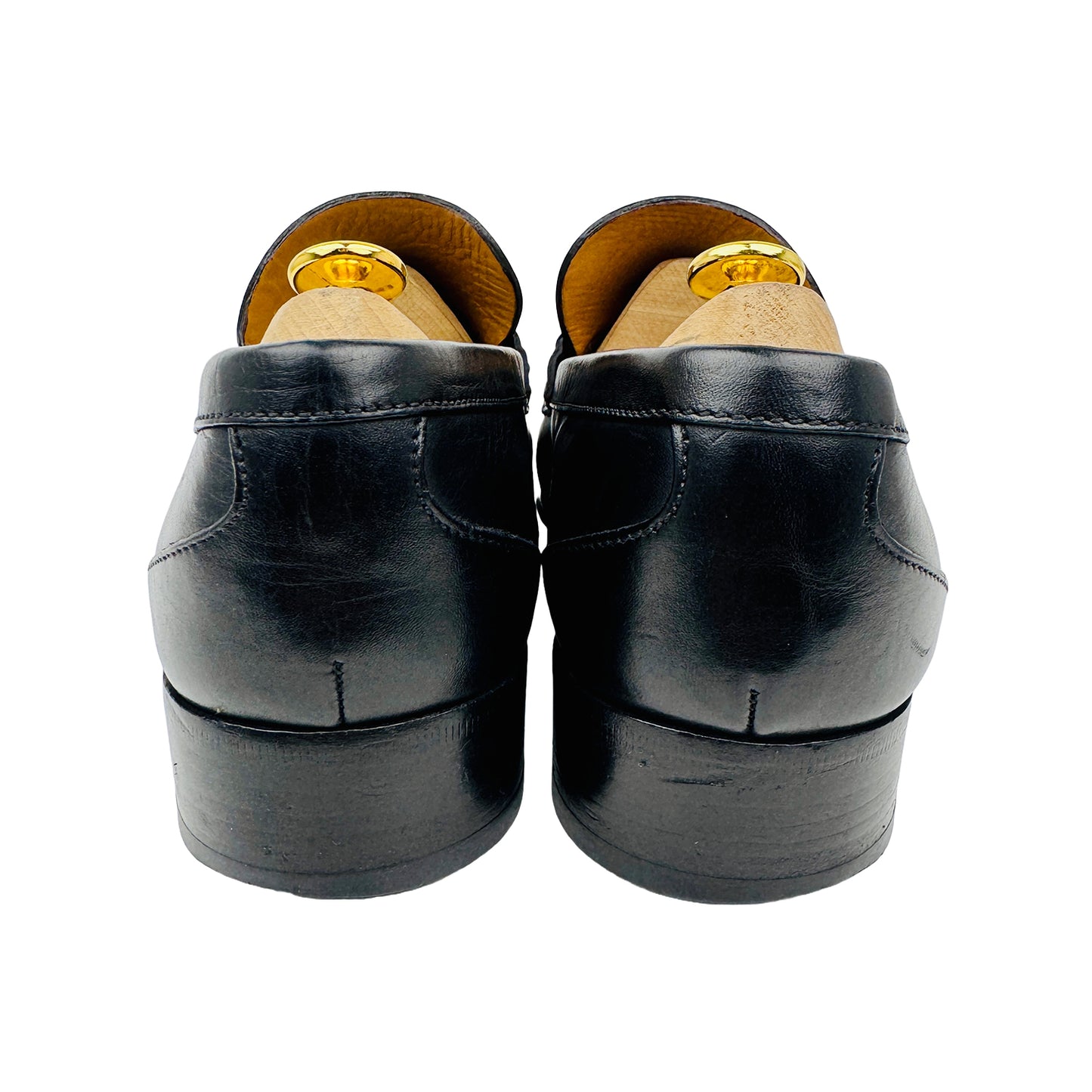 Gucci Horsebit GG Black Loafers (Size 44.5) - 256345