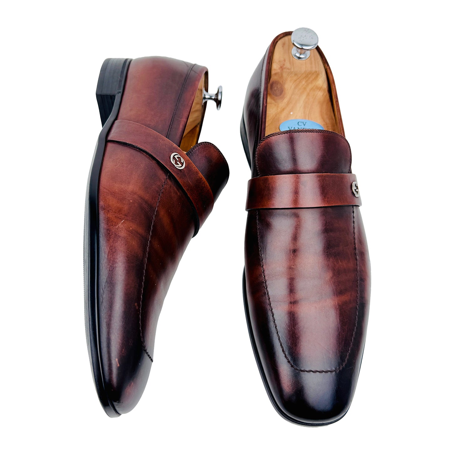 Gucci Interlocking GG Logo Loafer Shoes (Size 44.5/45) - 256600