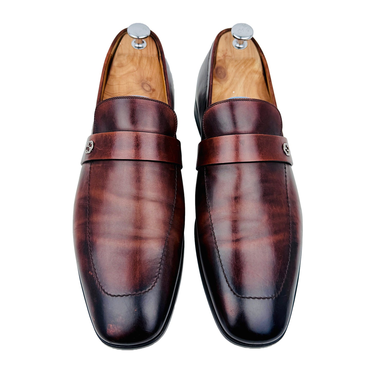 Gucci Interlocking GG Logo Loafer Shoes (Size 44.5/45) - 256600
