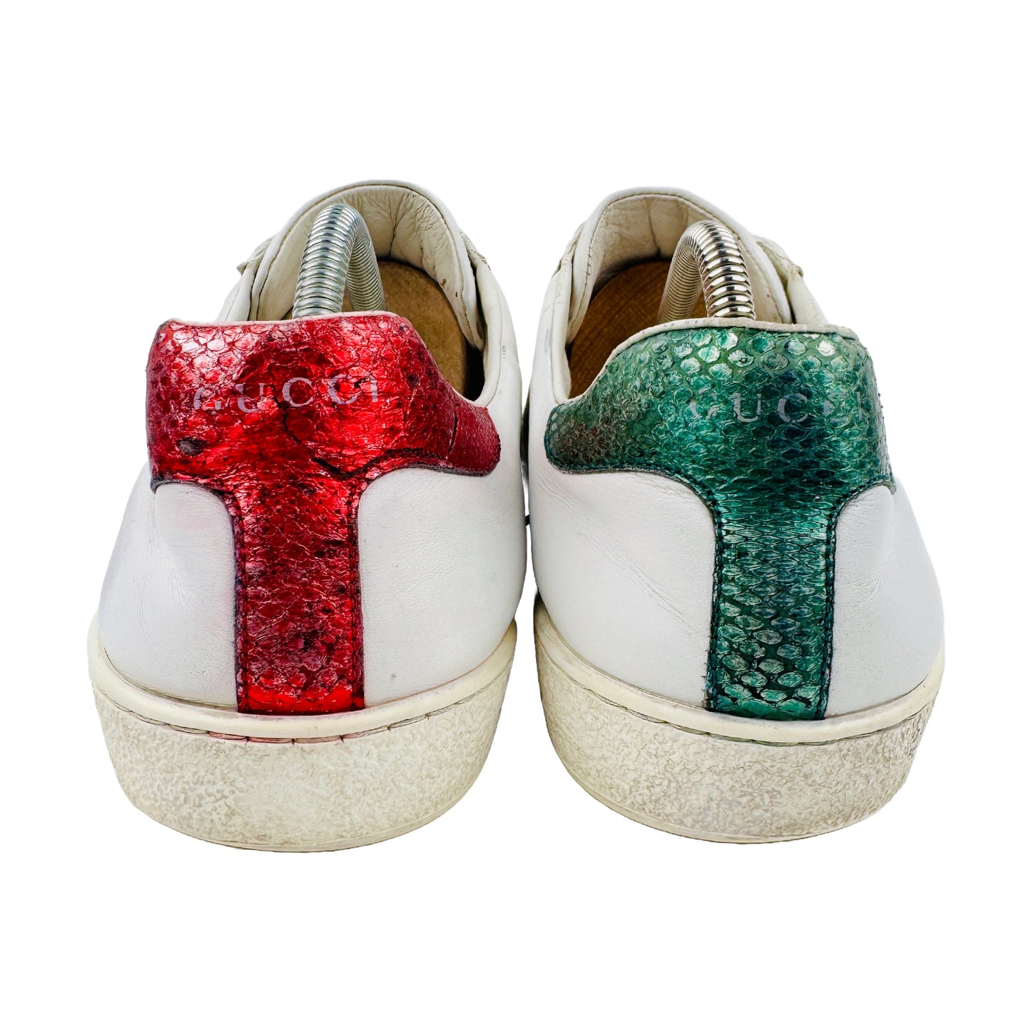 Gucci Men's Ace Embroidered Snake Shoes (Size 43/43.5) - 456230