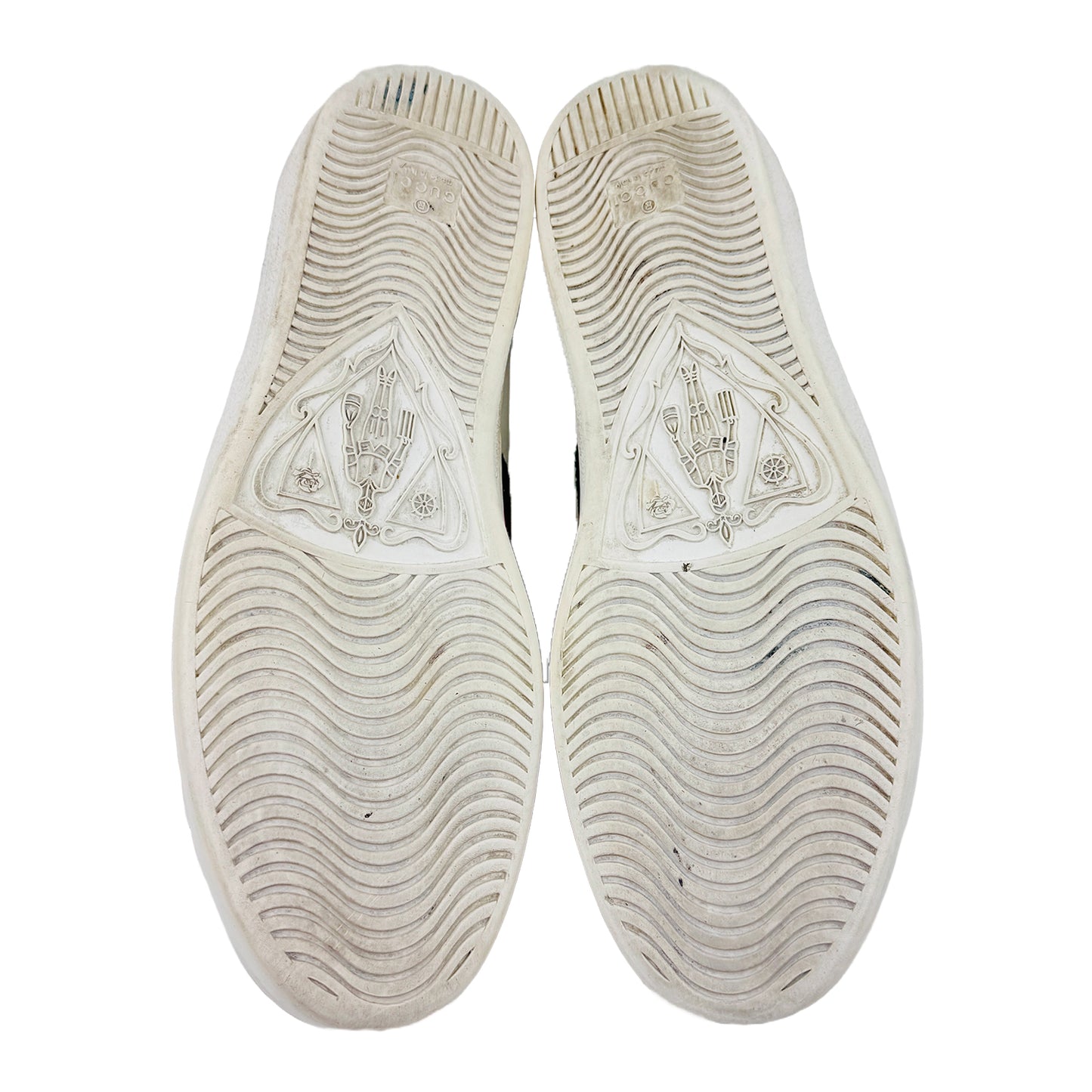 Gucci Men's Ace Embroidered Snake Shoes (Size 43/43.5) - 456230