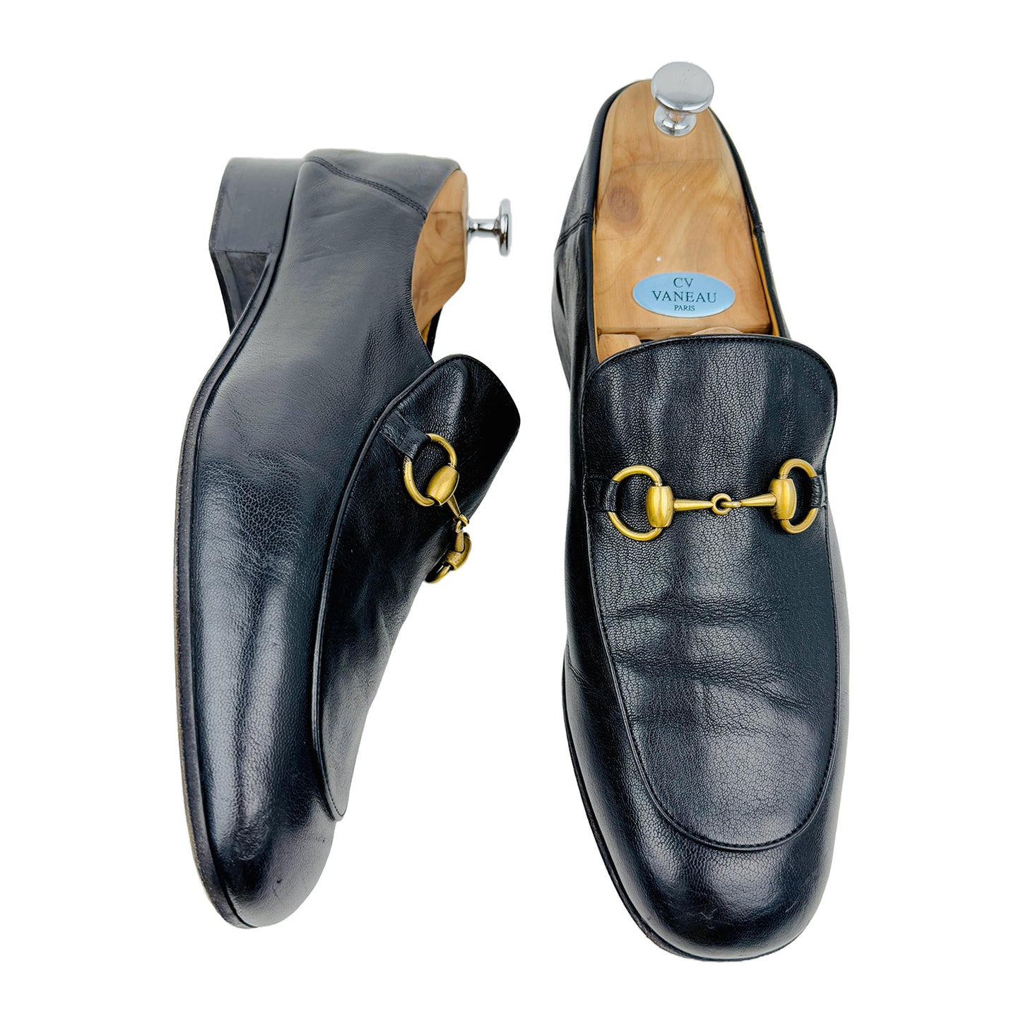 Gucci Men's Horsebit Black Loafers (Size 45) - 570894