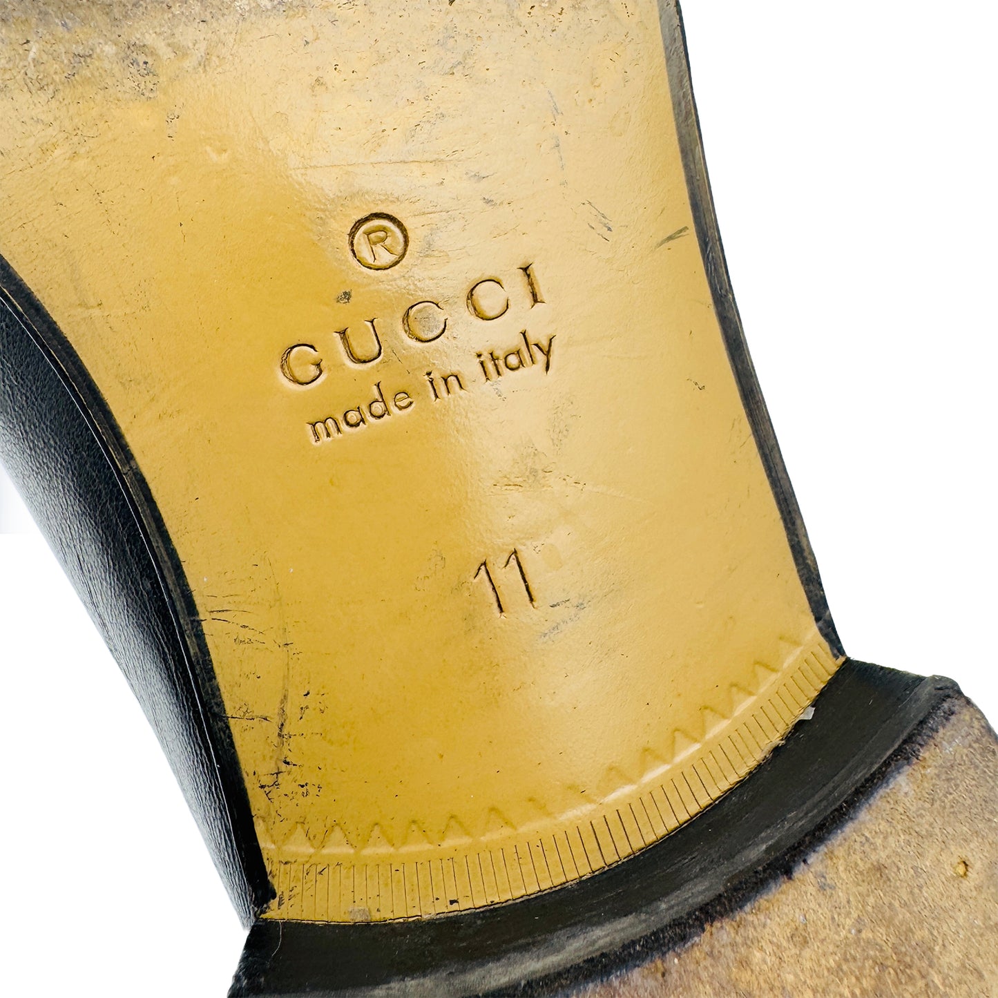 Gucci Men's Horsebit Black Loafers (Size 45) - 570894