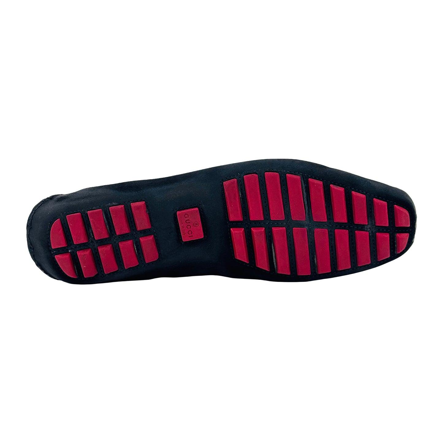 Gucci Men's Signature Red Bamboo Horsebit Shoes (Size 45.5/46)