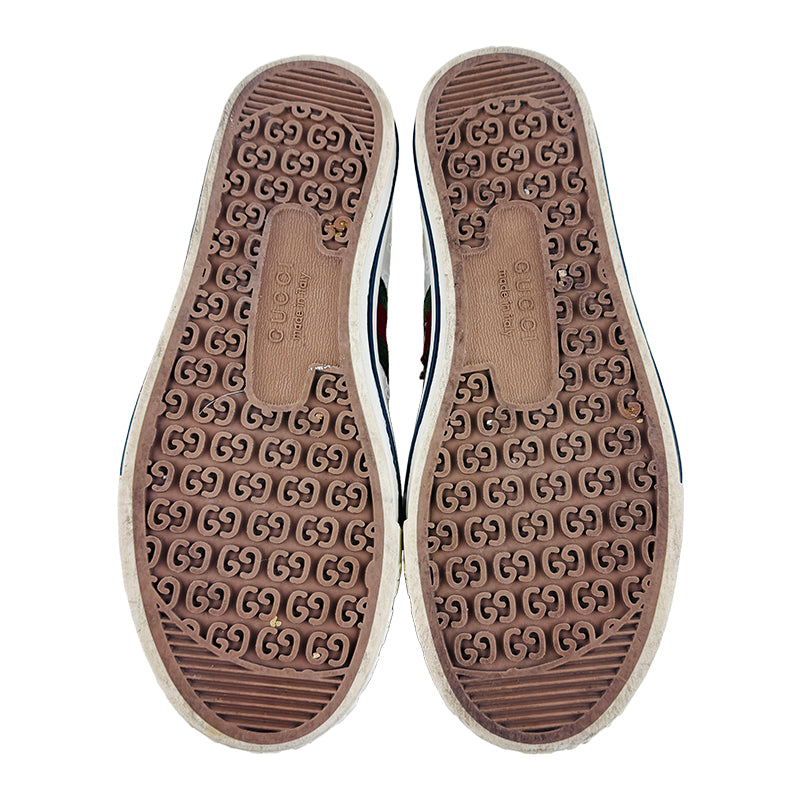 Gucci Men's Tennis 1977 White Sneaker Shoes (Size 41.5/42) - 801568 FADOG 9153