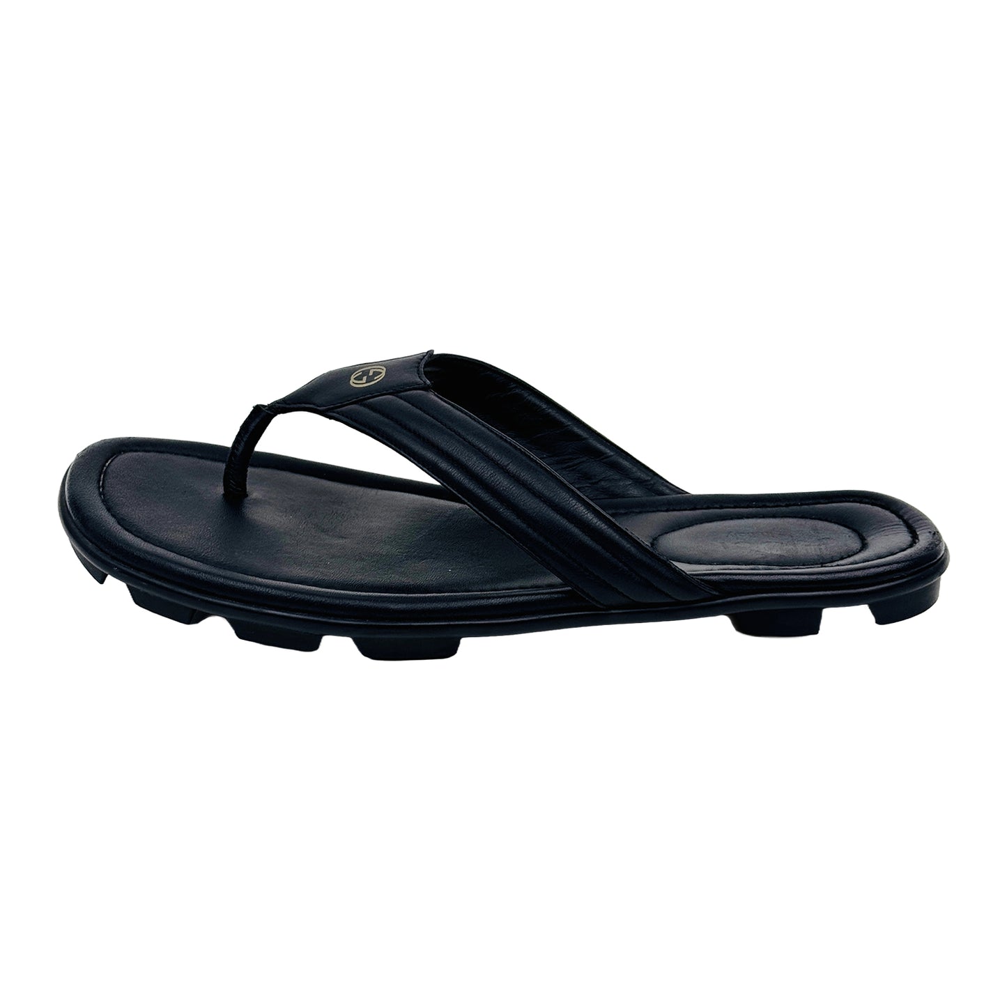 Gucci Rei Calf Black Slippers (Size 46)