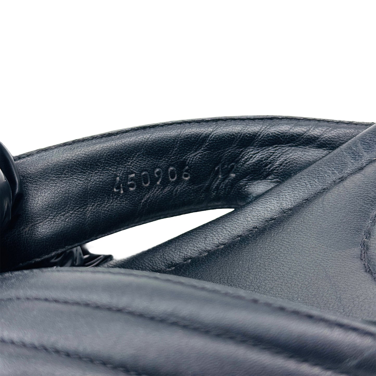 Gucci Rei Calf Black Slippers (Size 46)