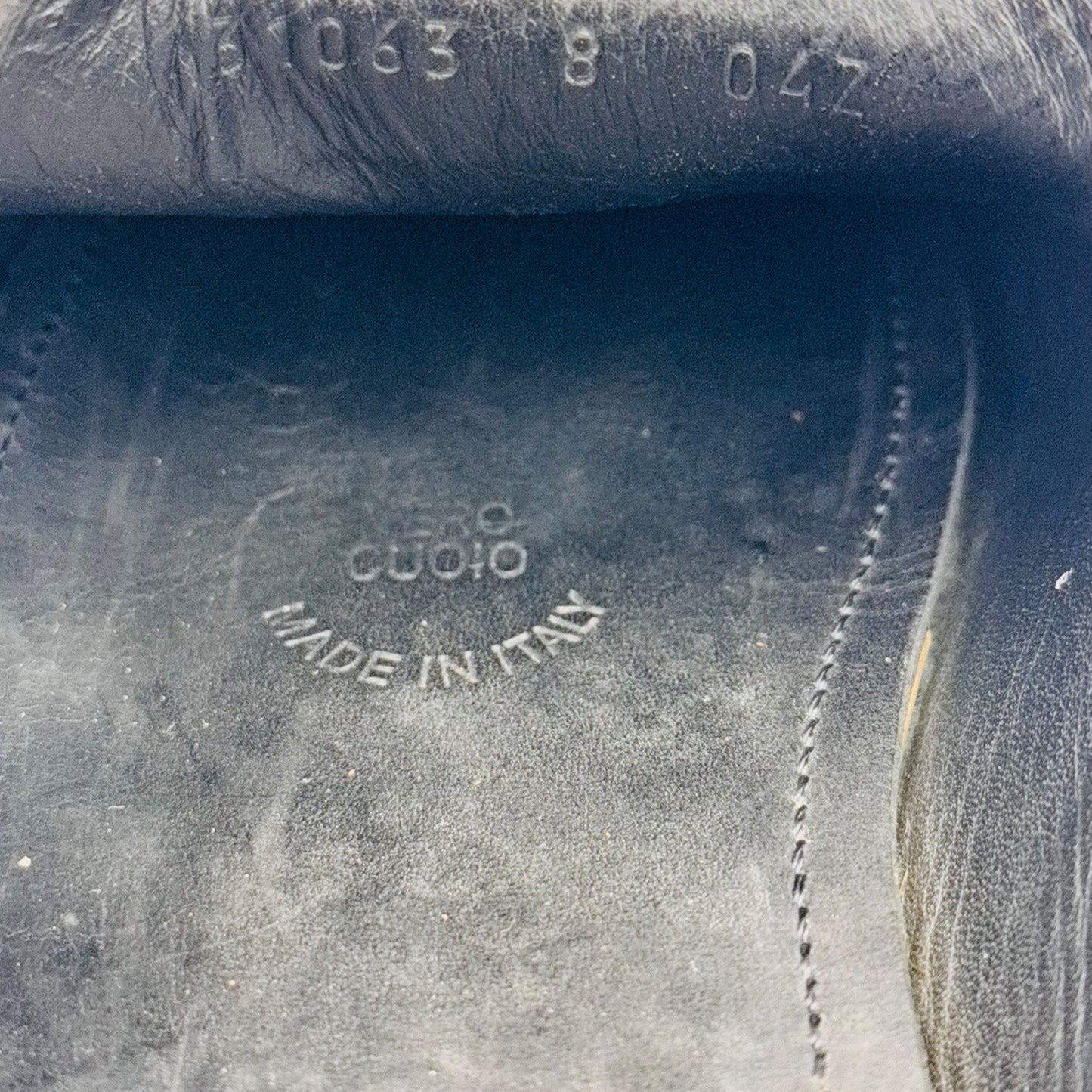 Gucci Signature GG Black Debossed Loafer Shoes (Size 42.5/43) - 31063