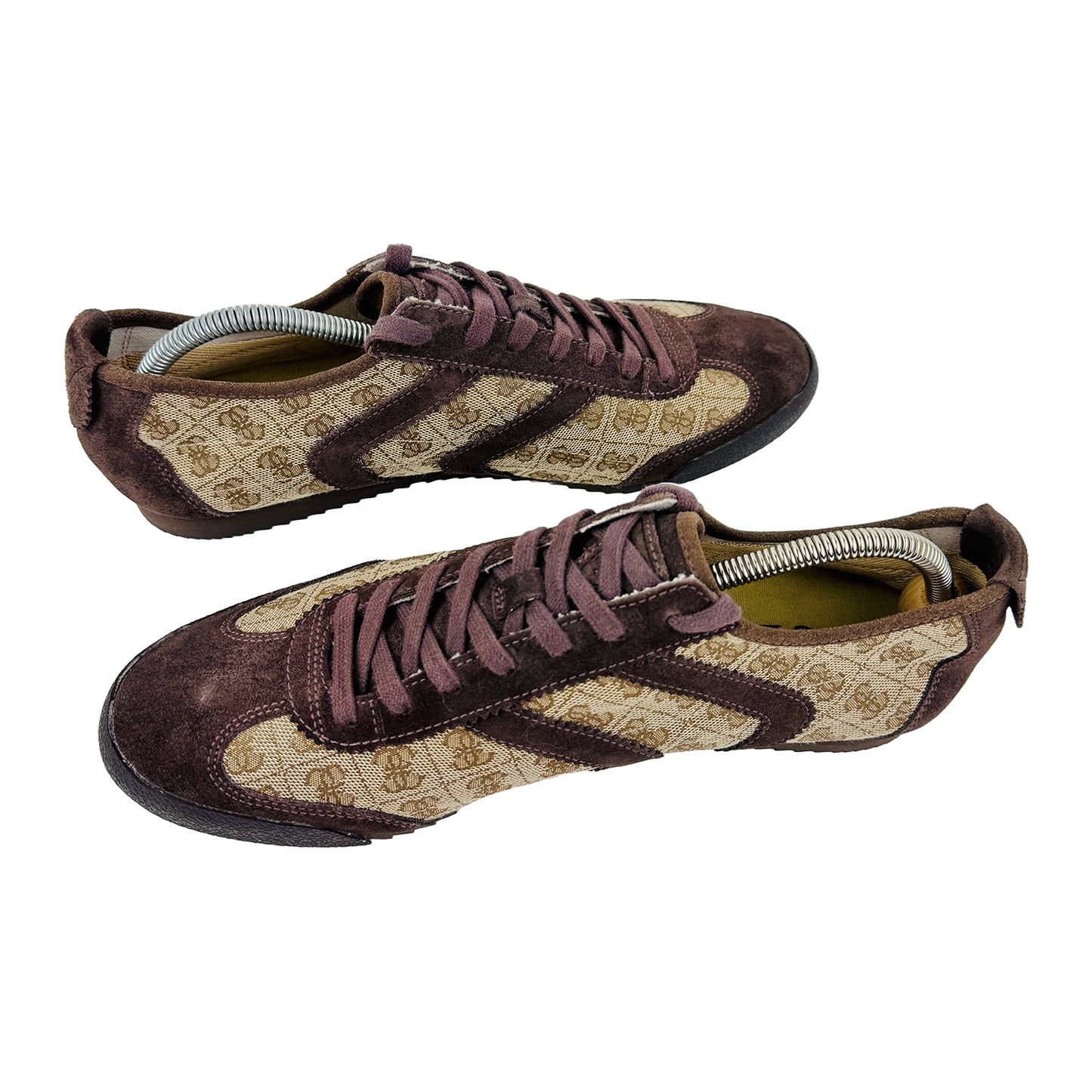 Guess Men's Logo Brown Leather Shoes (Size 43/43.5)