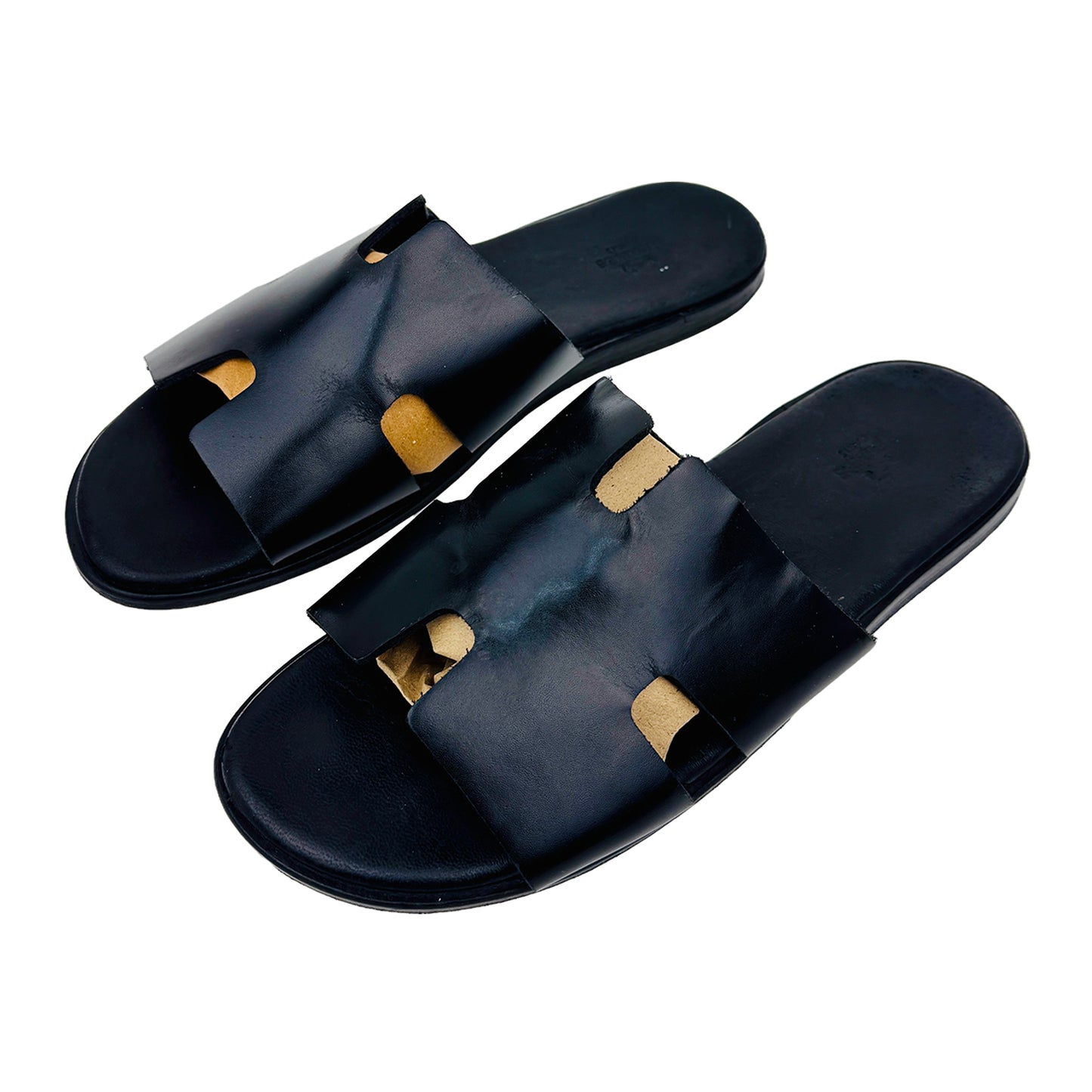 Hermes Izmir Black Sandal Slippers (Size 43/43.5)