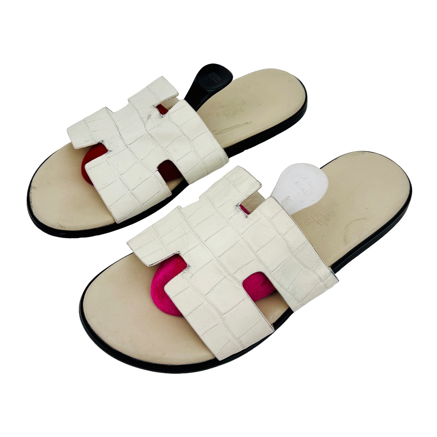 Hermes Izmir White Sandal Slippers (Shoes 42.5/43)