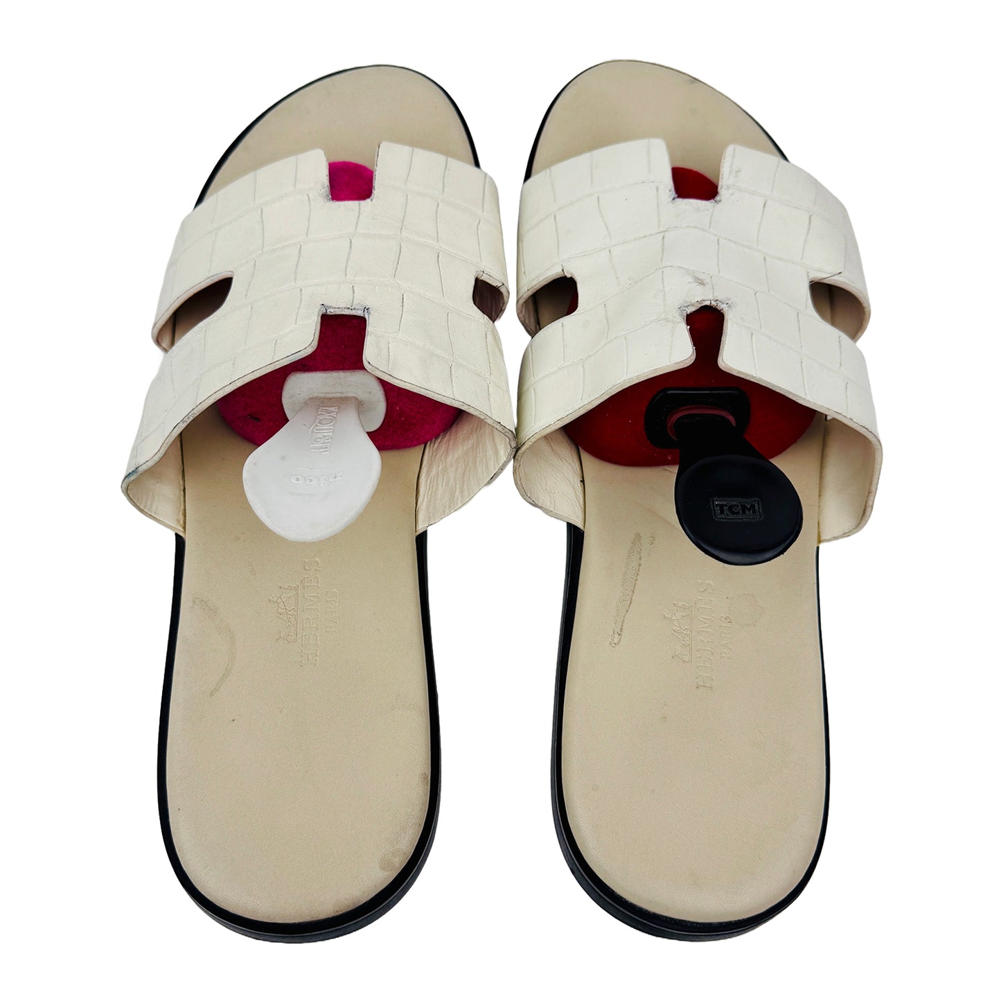 Hermes Izmir White Sandal Slippers (Shoes 42.5/43)