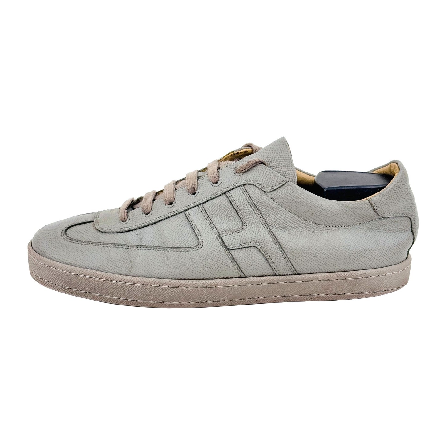 Hermes Men's Quicker Gray Sneaker Shoes (Size 42/42.5)