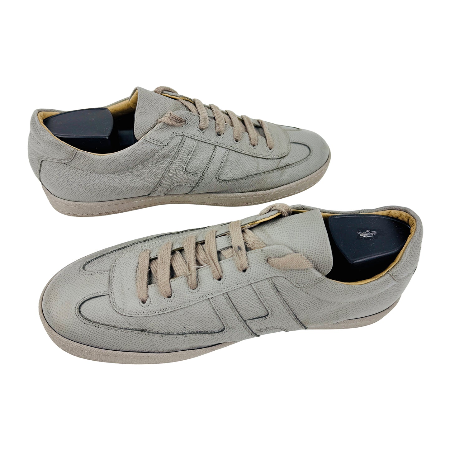 Hermes Men's Quicker Gray Sneaker Shoes (Size 42/42.5)